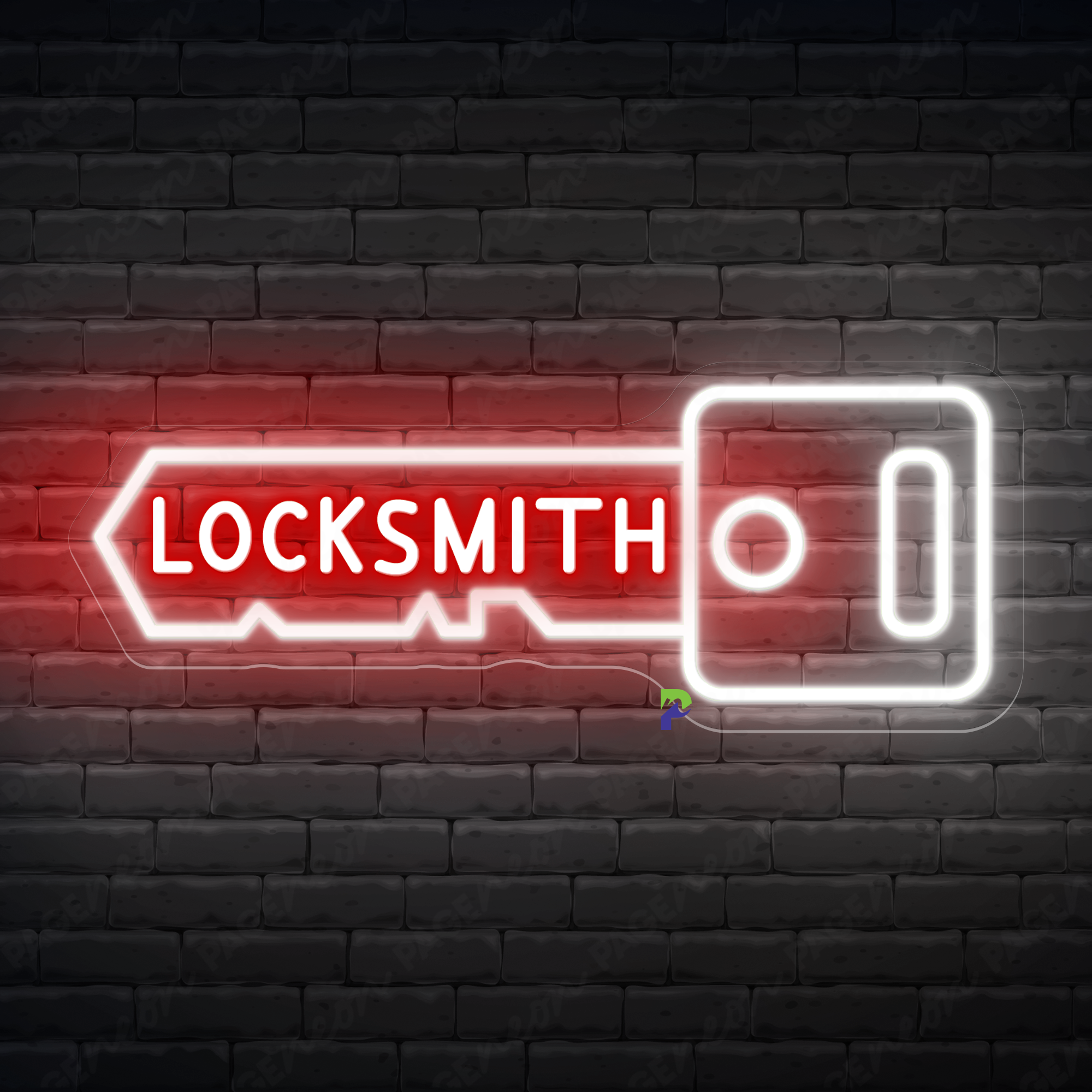 Locksmith Neon Signs Business Led Light