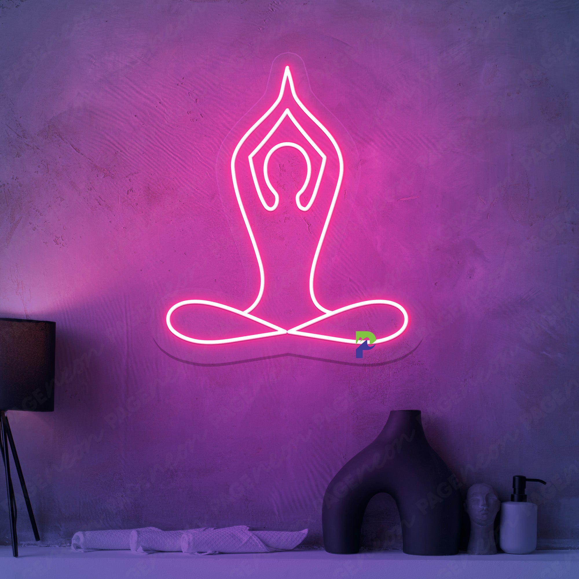 Meditation Neon Sign Gym Yoga Led Light