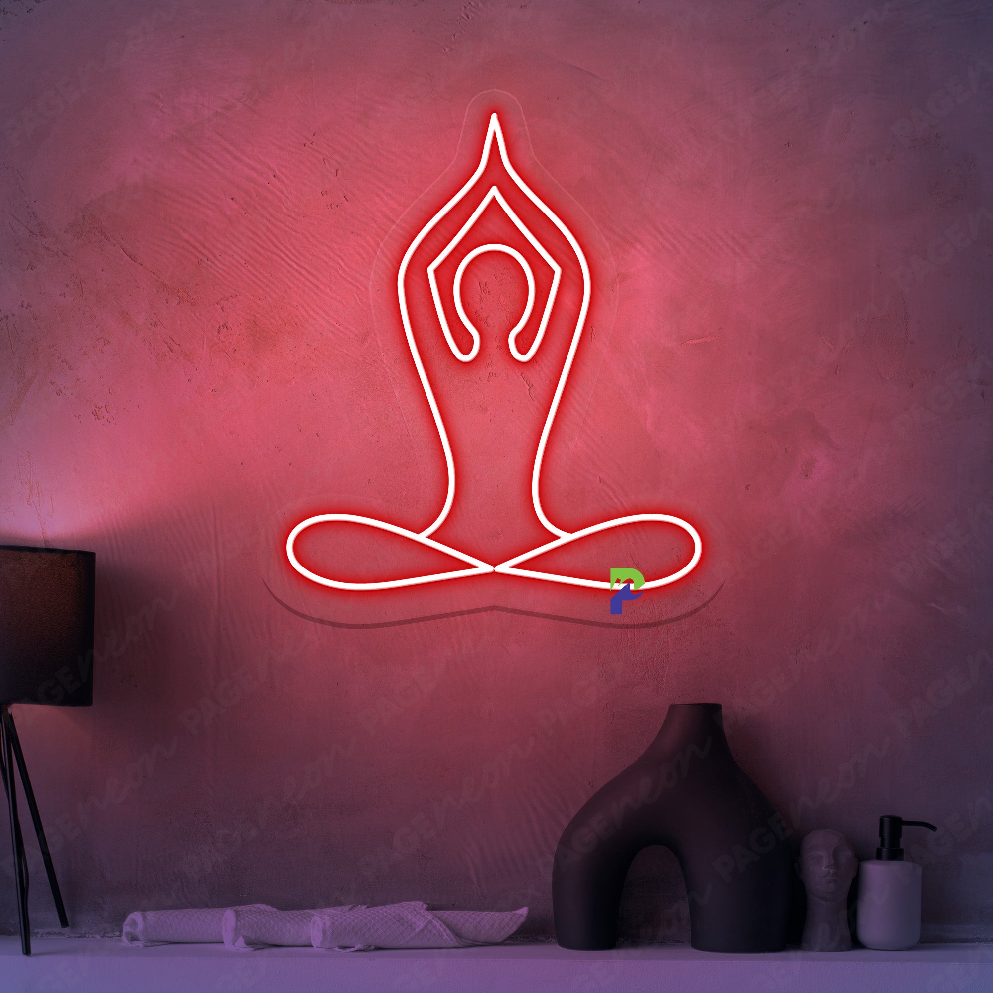 Meditation Neon Sign Gym Yoga Led Light