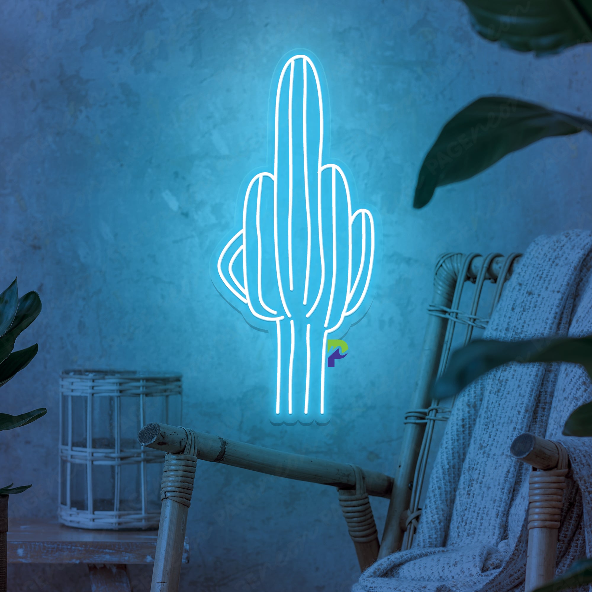 Middle Finger Neon Sign Cactus Led Light - PageNeon