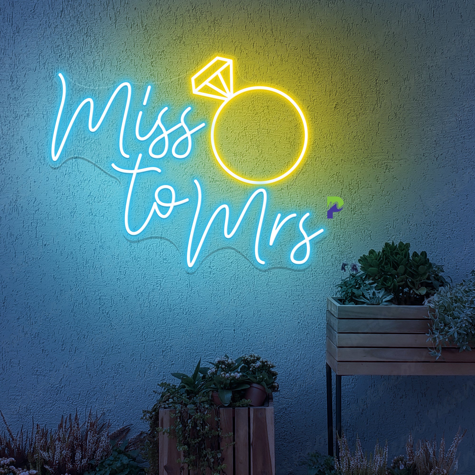 Miss To Mrs Neon Sign Best Wedding Led Light