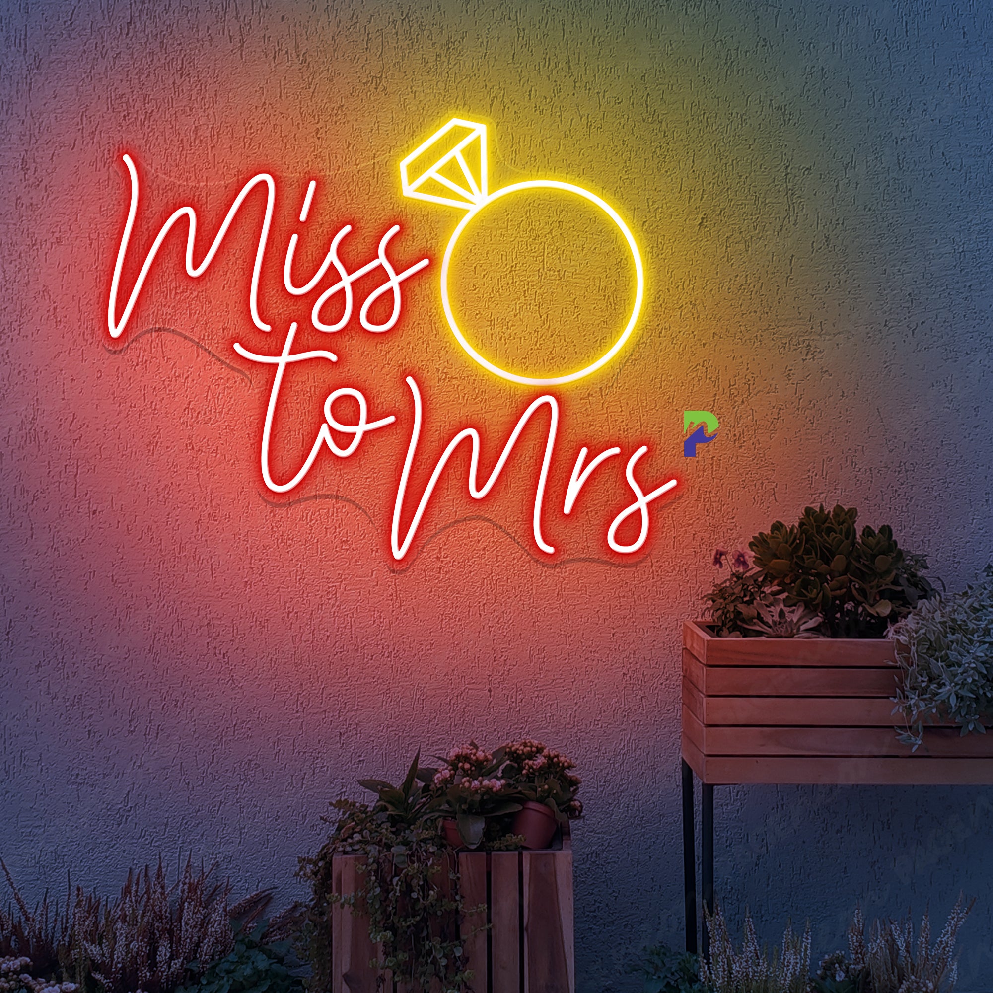 Miss To Mrs Neon Sign Best Wedding Led Light