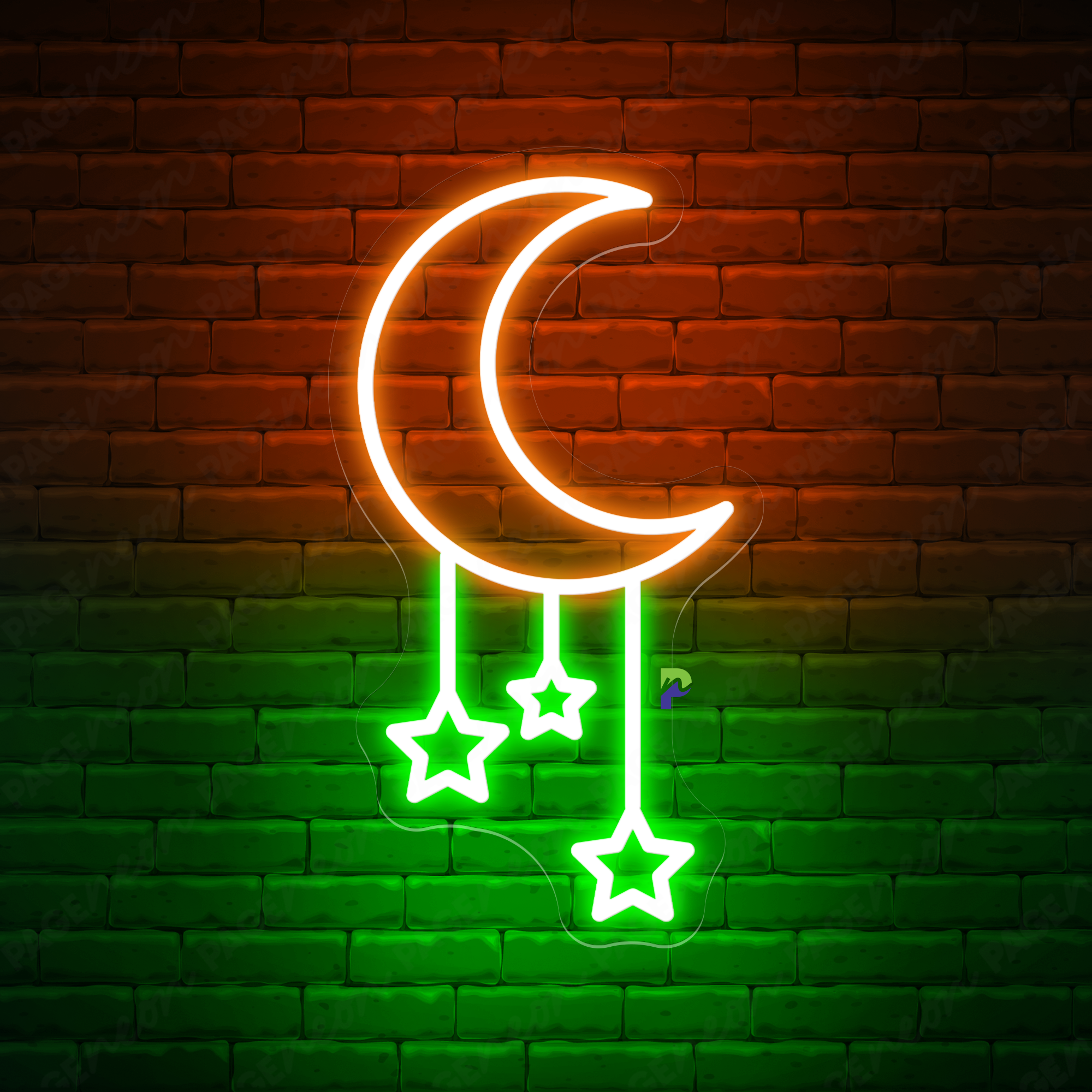 Moon Neon Sign Vintage Led Light