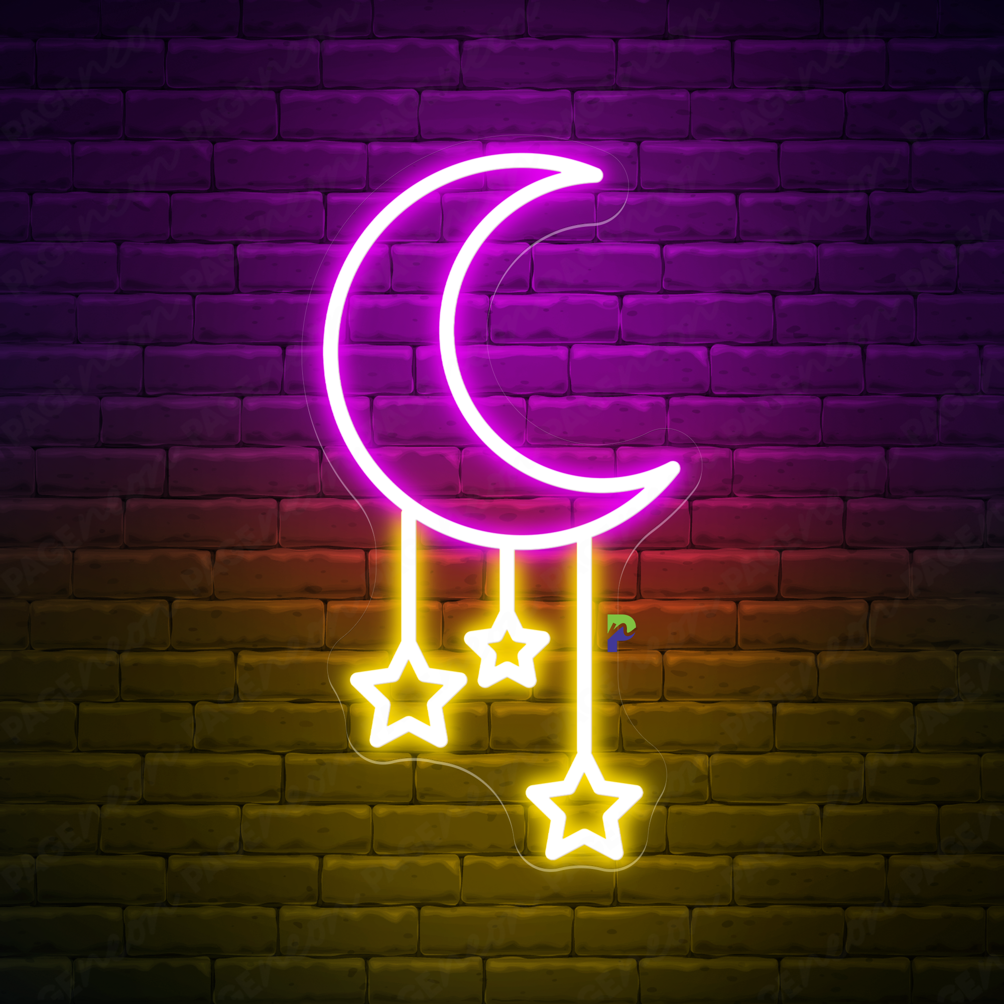 Moon Neon Sign Vintage Led Light