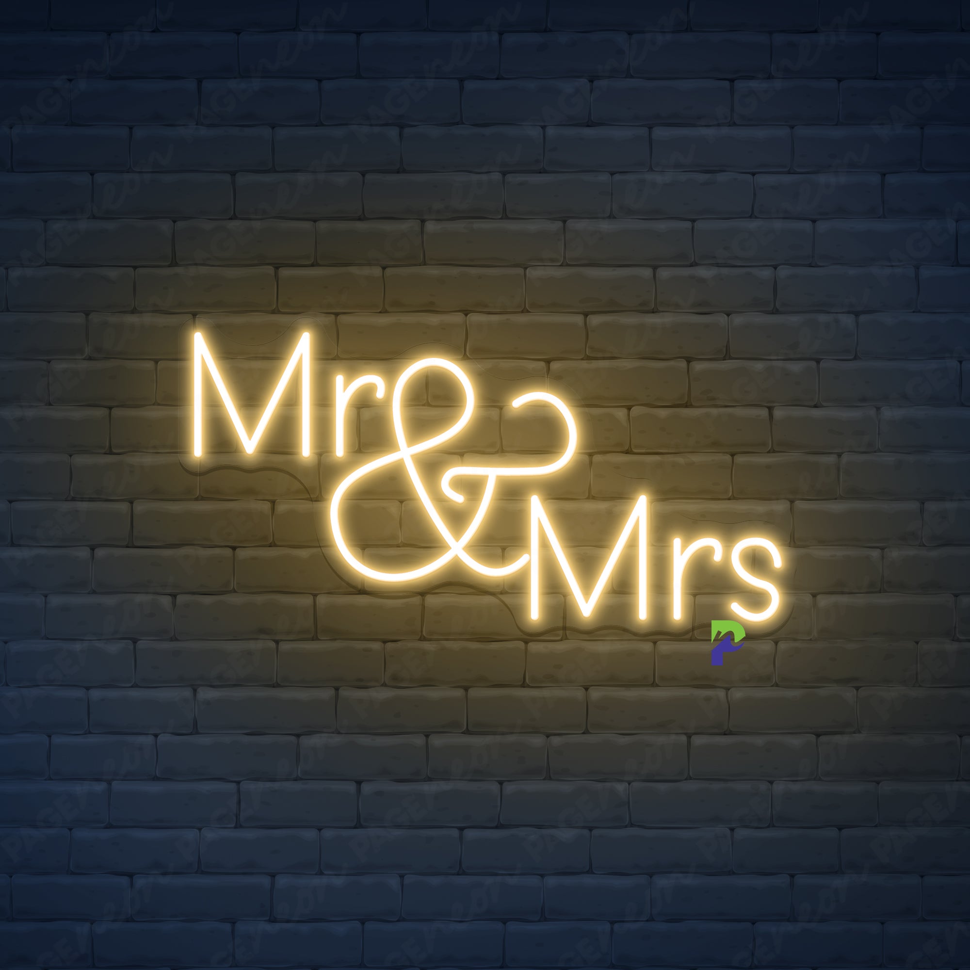 Mr And Mrs Neon Sign Wedding Led Light