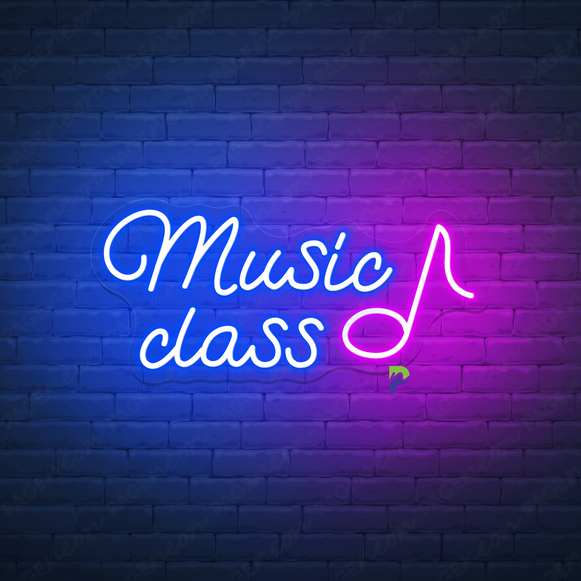 Music Class Neon Sign Big Led Light