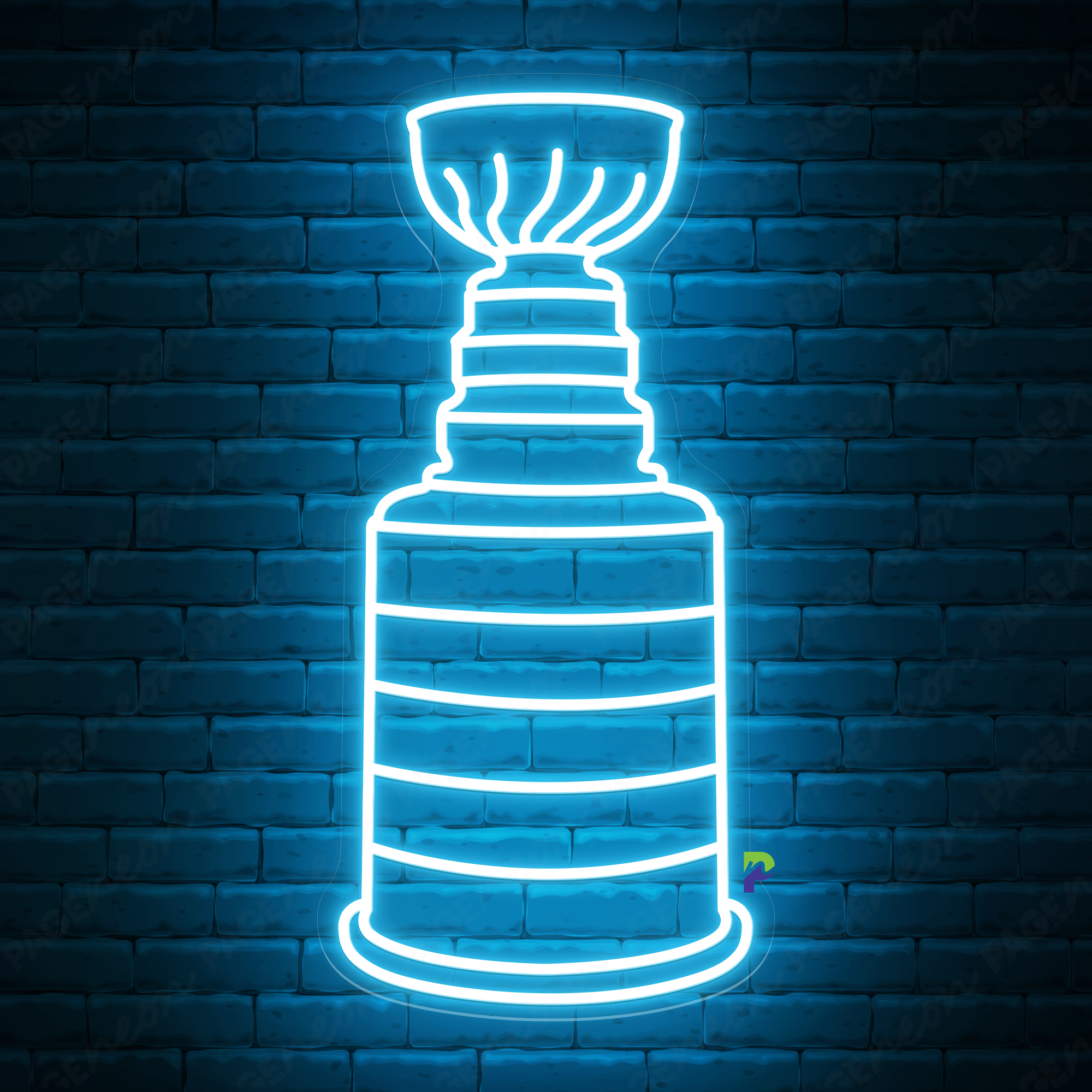 NHL Cup Neon Signs Club Big Led Light