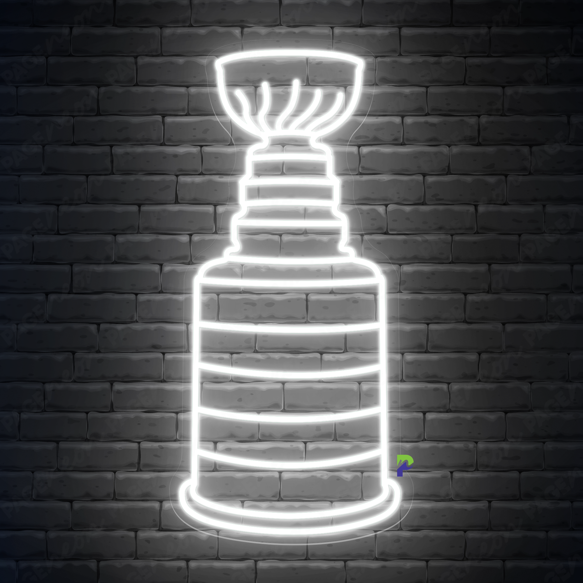 NHL Cup Neon Signs Club Big Led Light