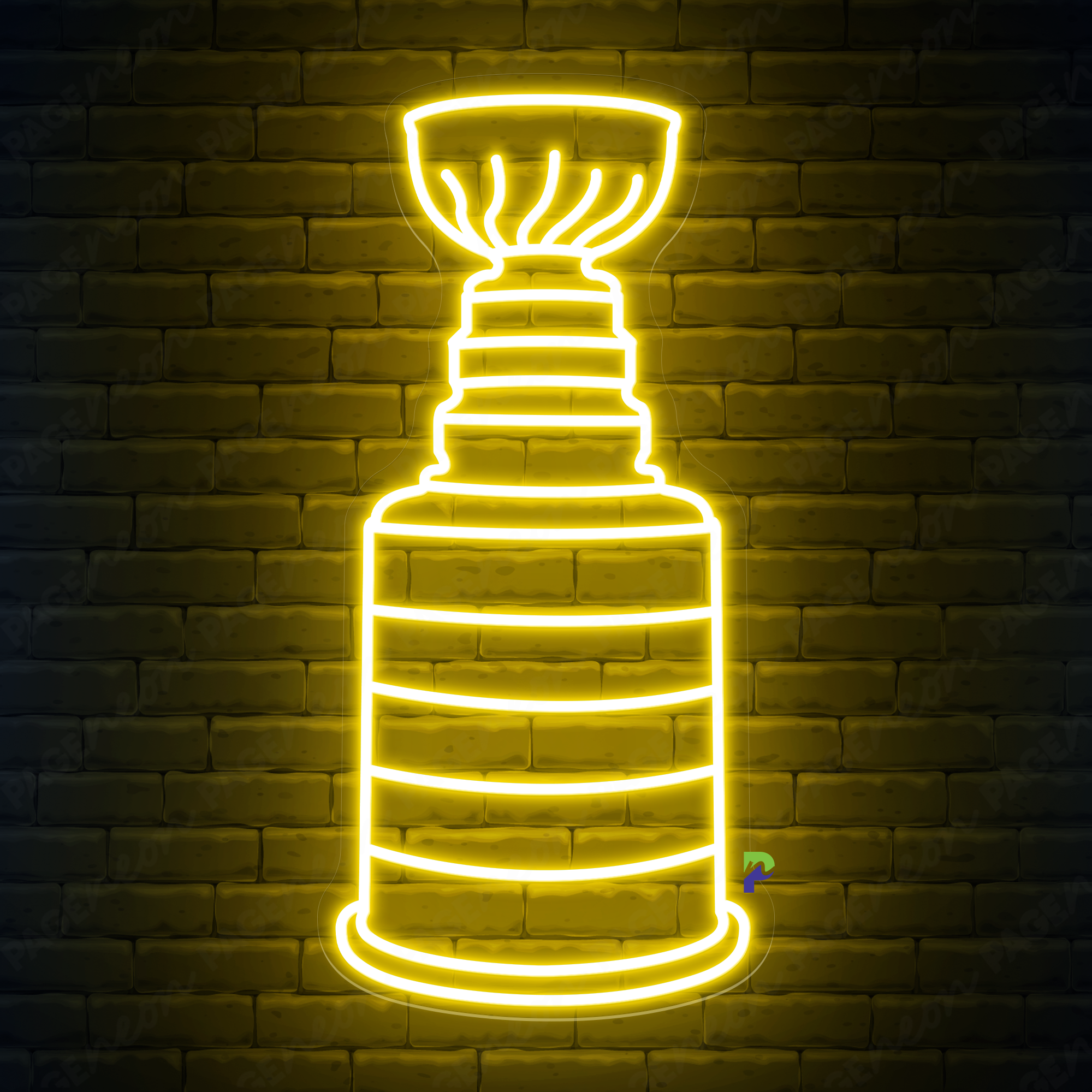 NHL Cup Neon Signs Club Big Led Light