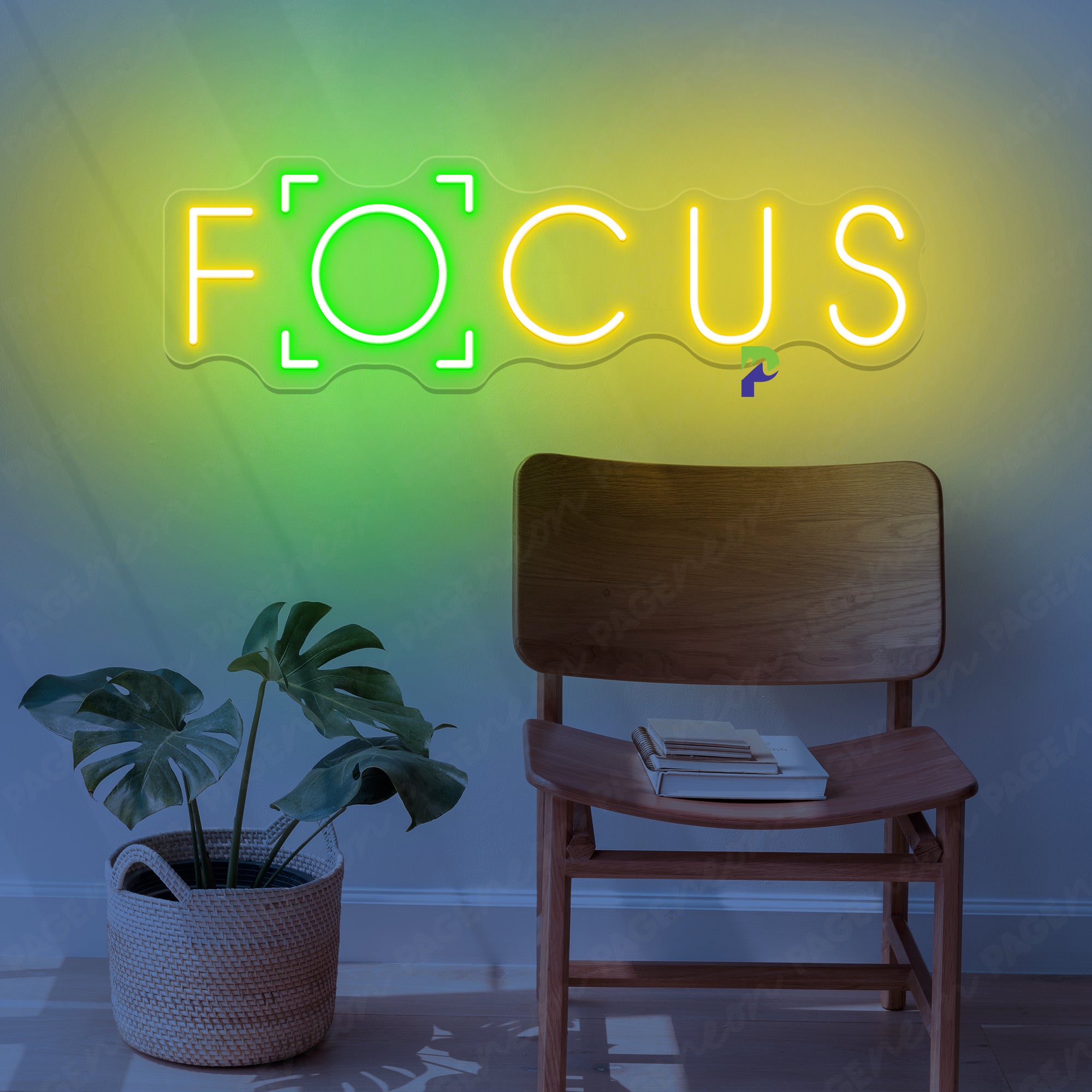 Neon Focus Sign Simple Game Room Led Light