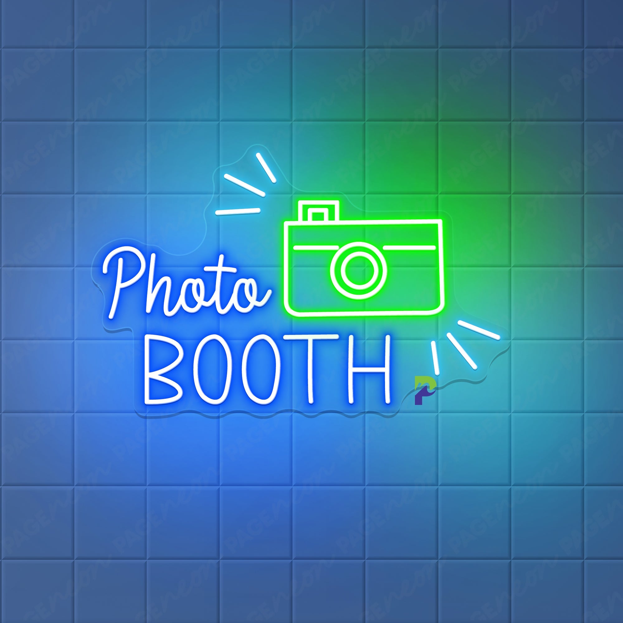 Neon Photobooth Sign Lovely Camera Led Light