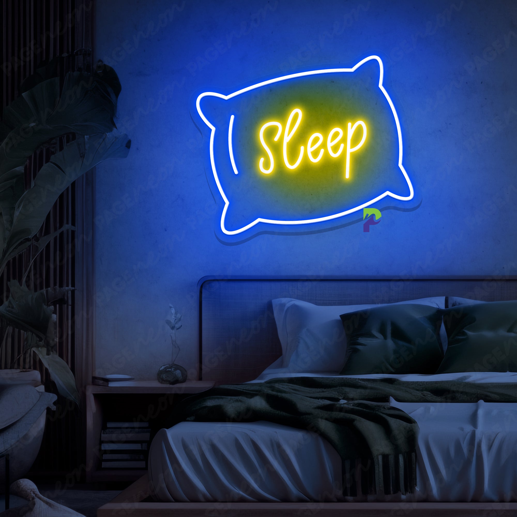 Neon Sign Pillows Outline Sign Led Light For Bedroom