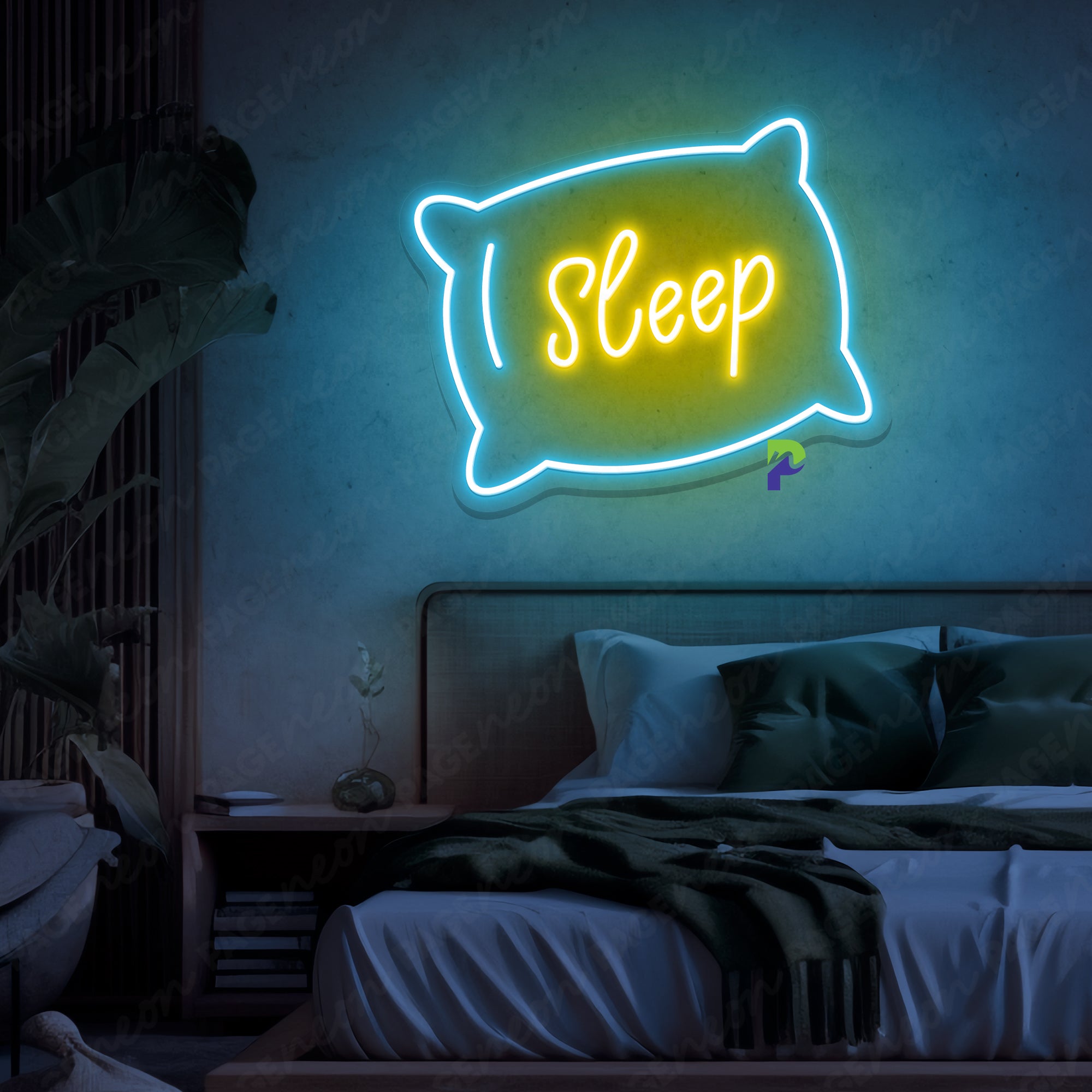 Neon Sign Pillows Outline Sign Led Light For Bedroom