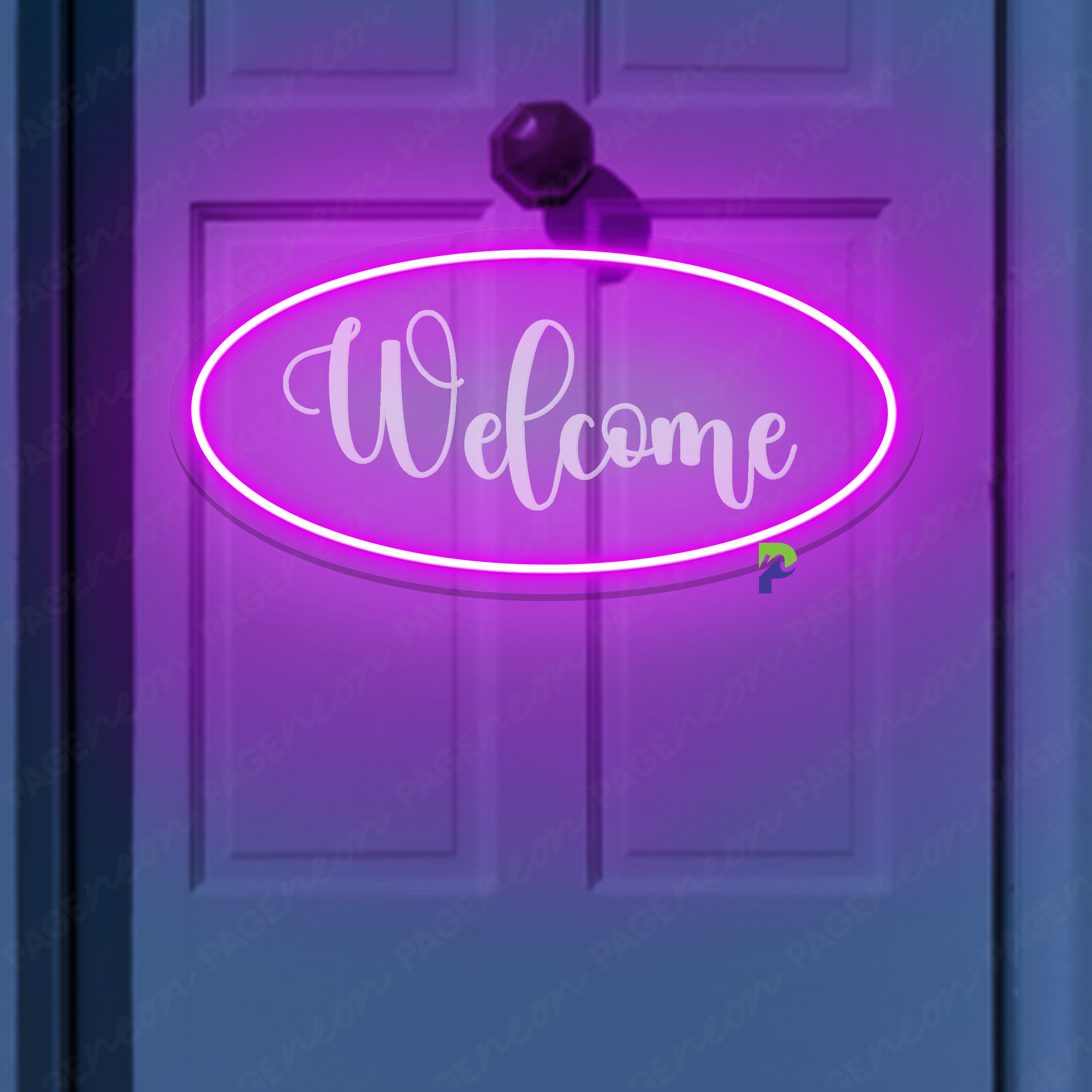 Neon Sign Welcome Engraving Open Led Light 