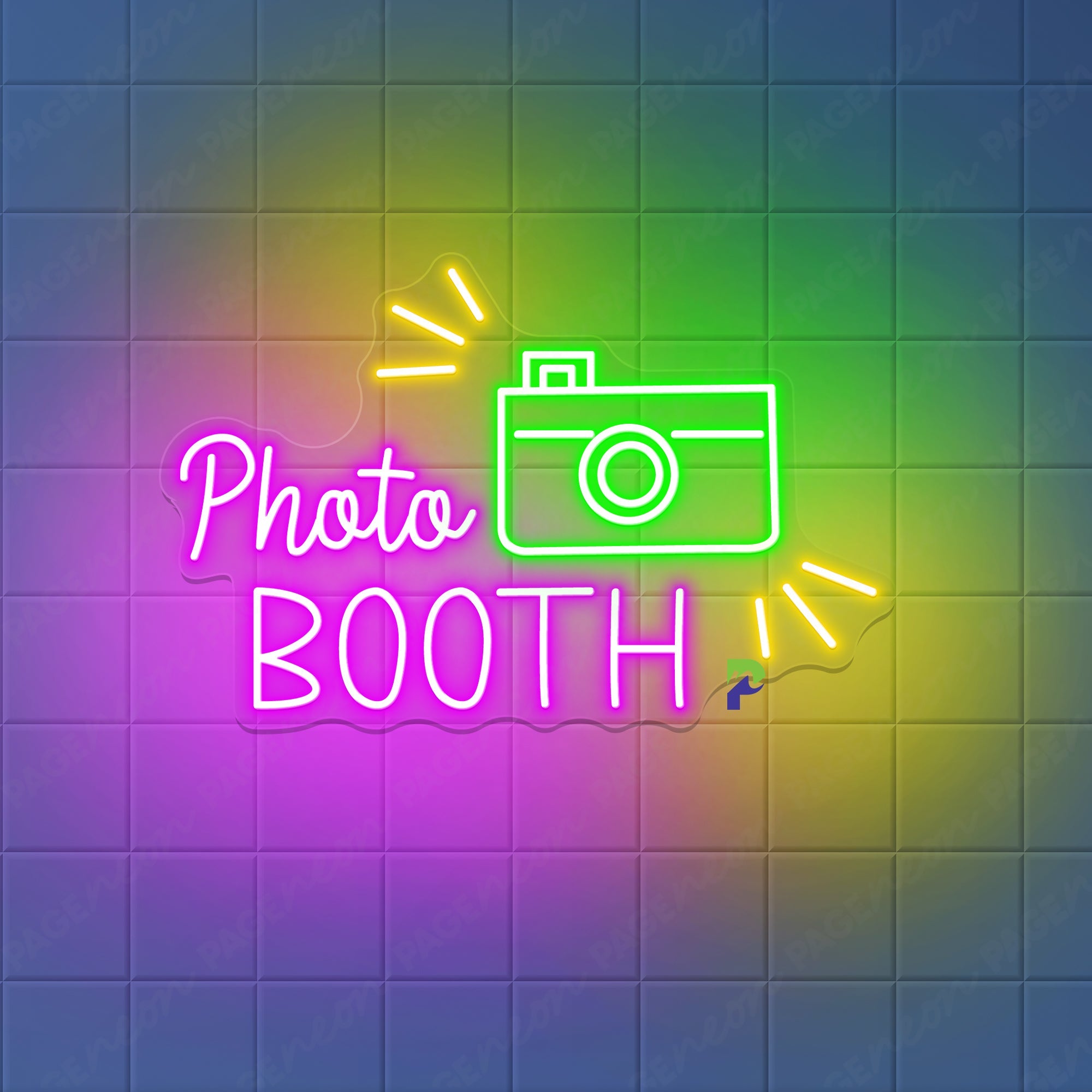 Neon Photobooth Sign Lovely Camera Led Light