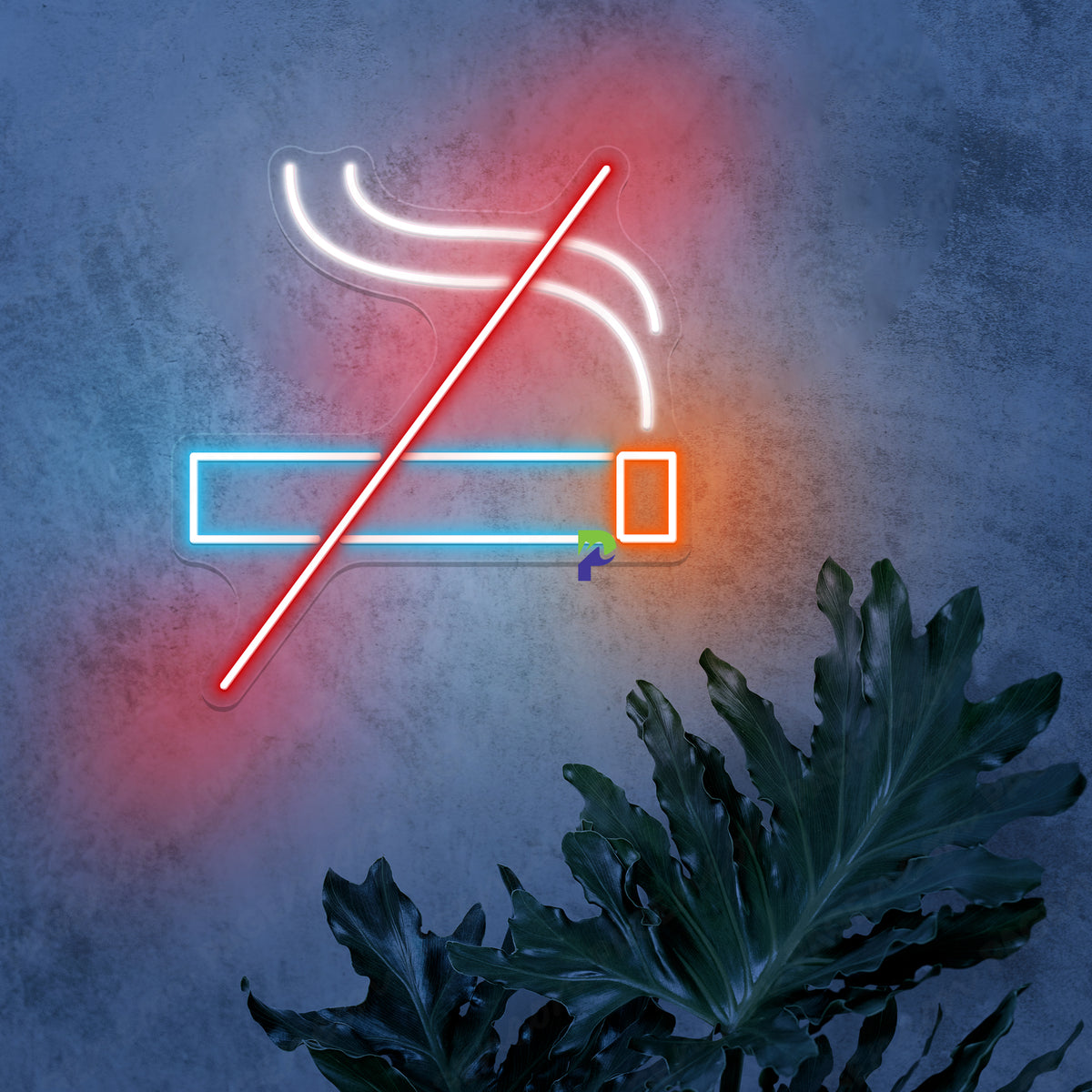 No Smoking Neon Sign Warning Notice Led Light - PageNeon
