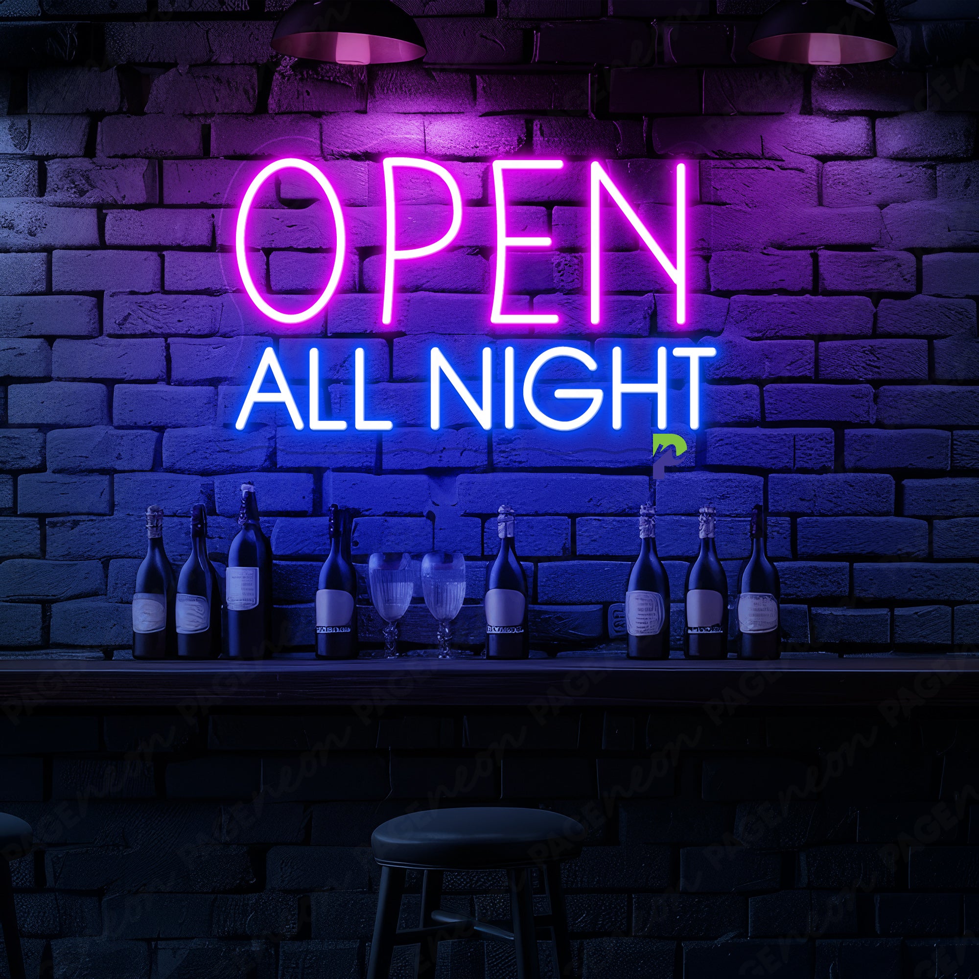 Open All Night Neon Sign Bar Led Light
