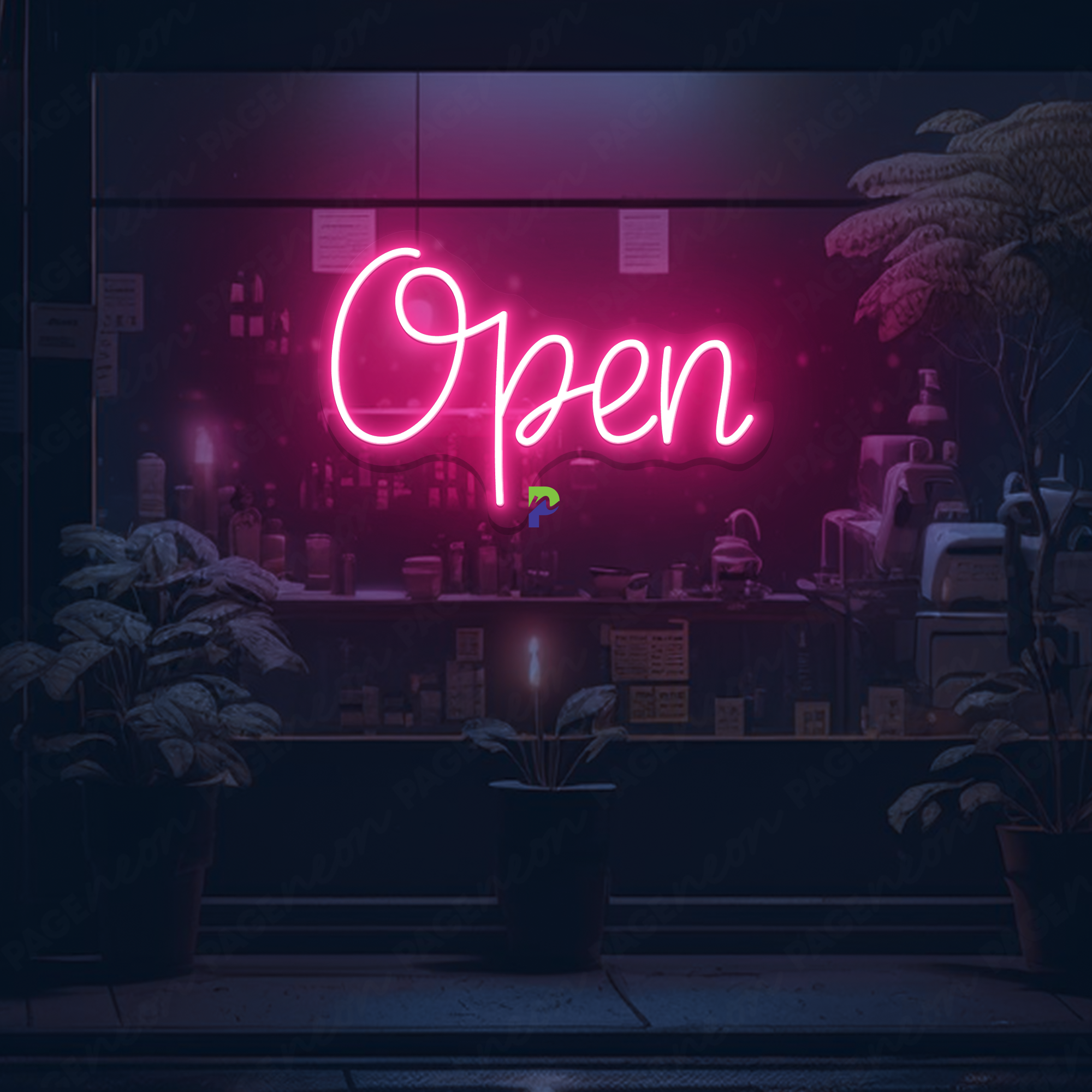 Open Neon Sign Business Coffee Led Sign
