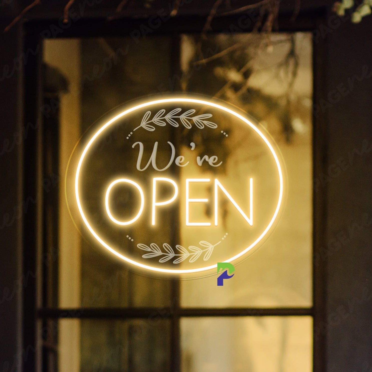 We're Open Neon Sign Open Business Led Light
