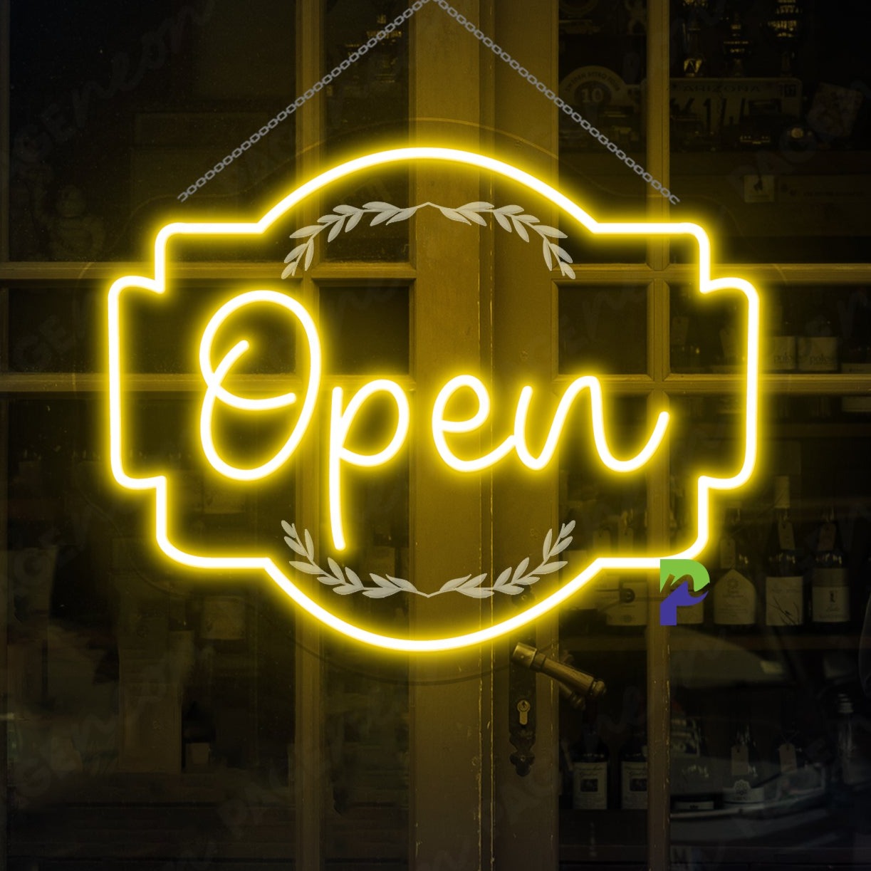 Open Neon Sign Storefront Led Light