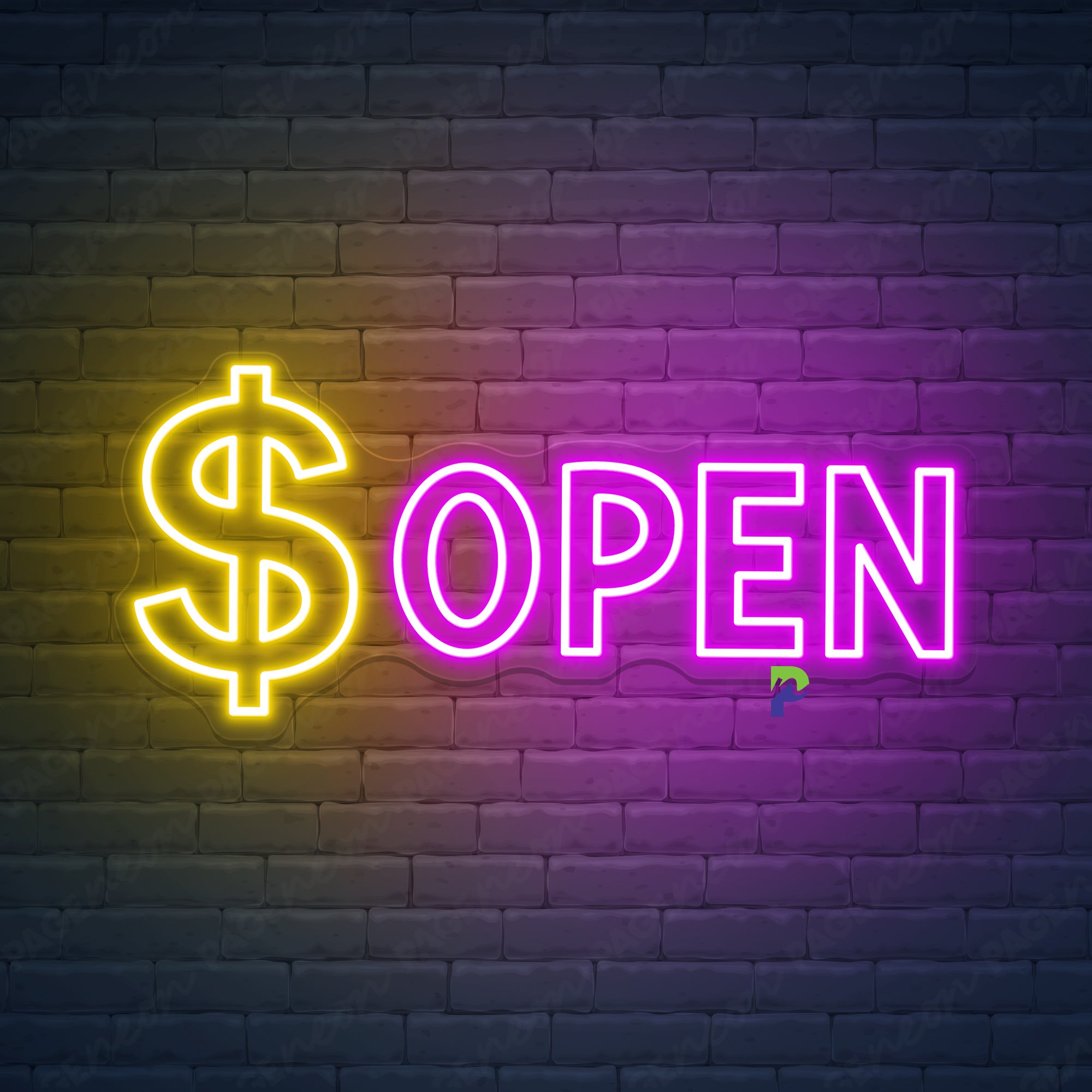 Open Neon Signs Finance Flex Led Light