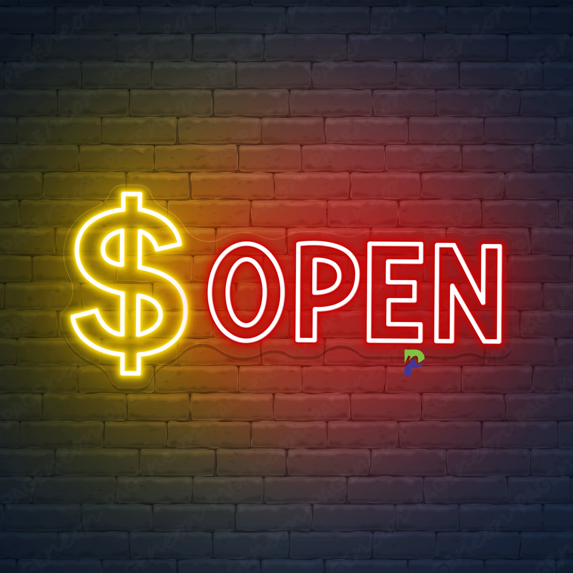 Open Neon Signs Finance Flex Led Light