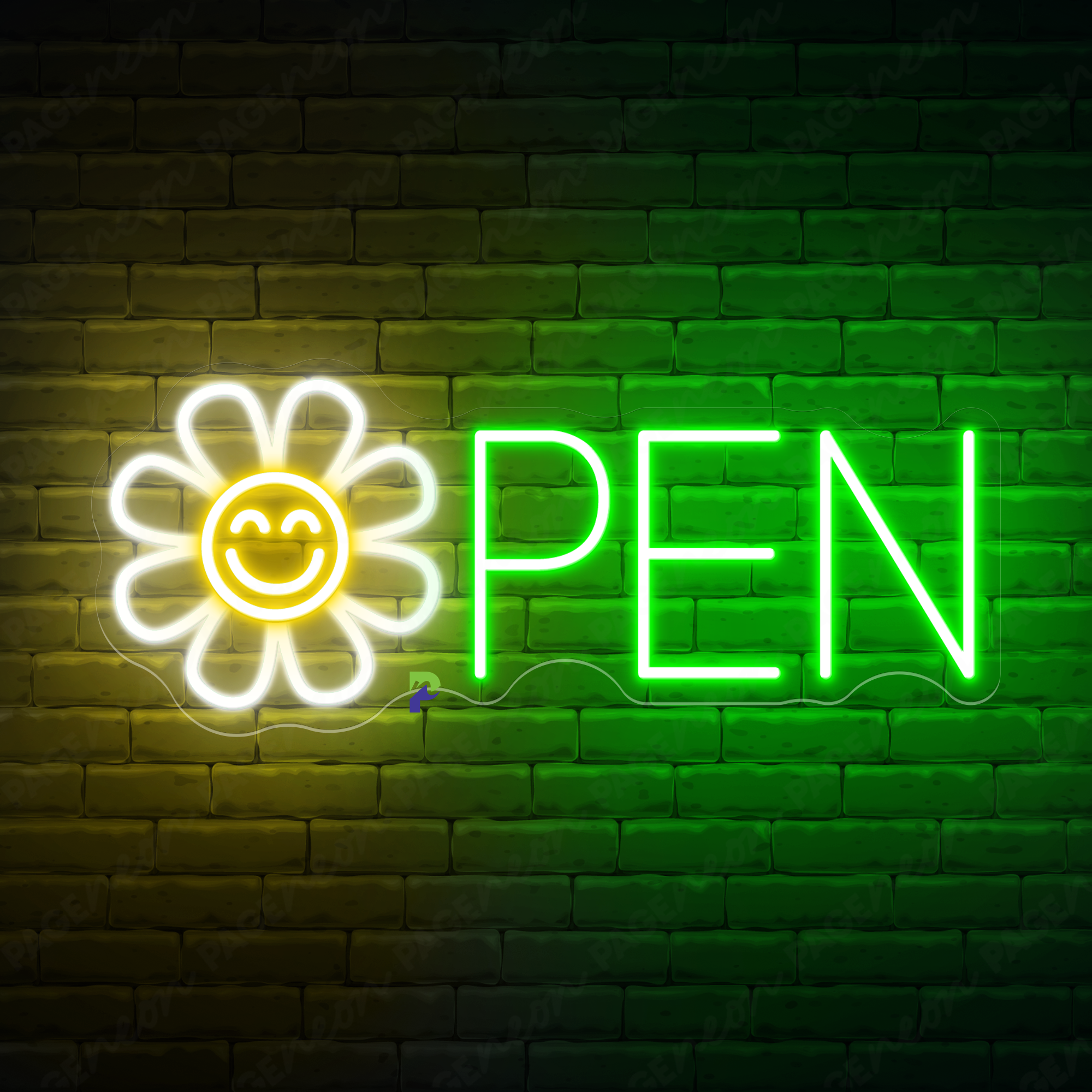 Open Neon Signs Florist Business Led Light