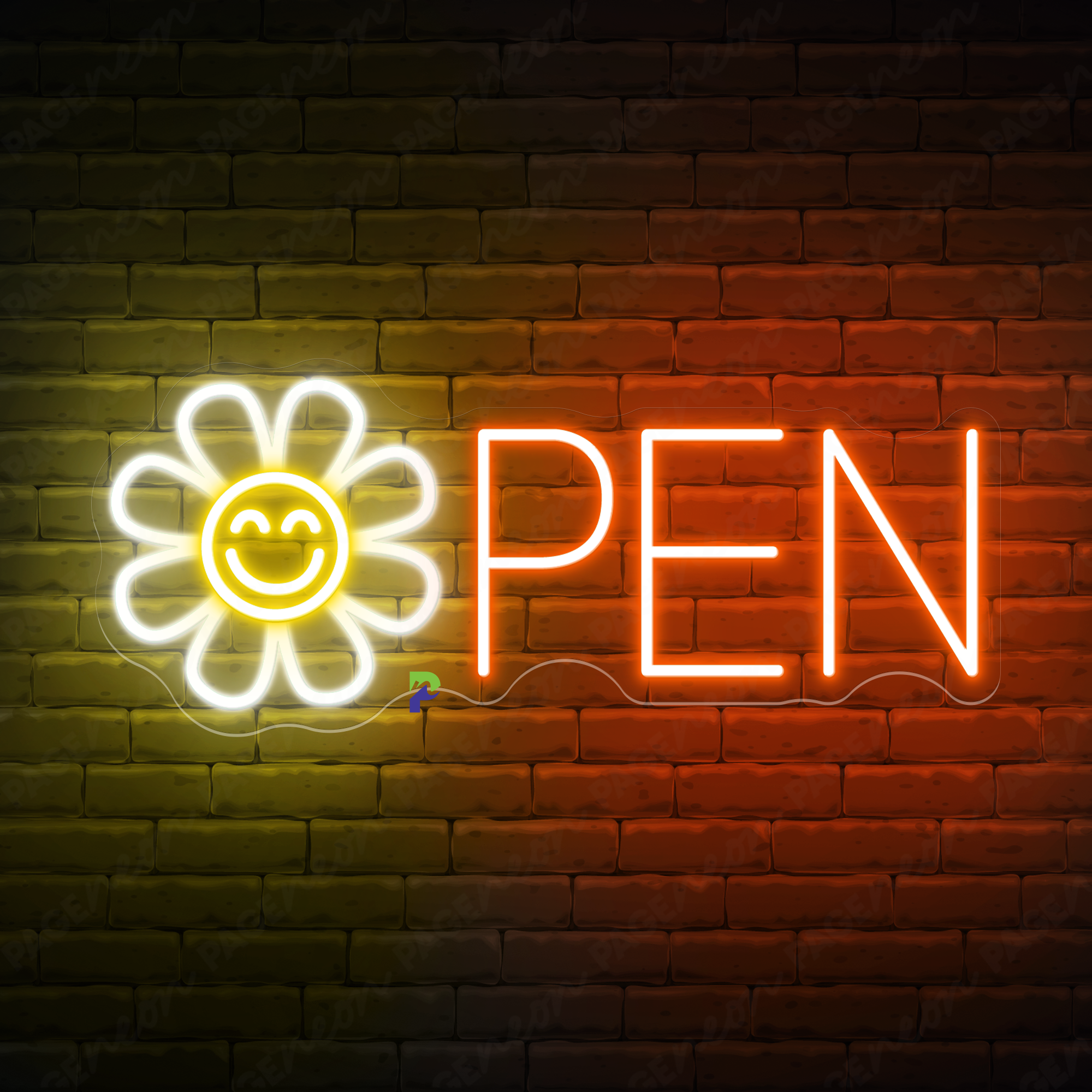 Open Neon Signs Florist Business Led Light