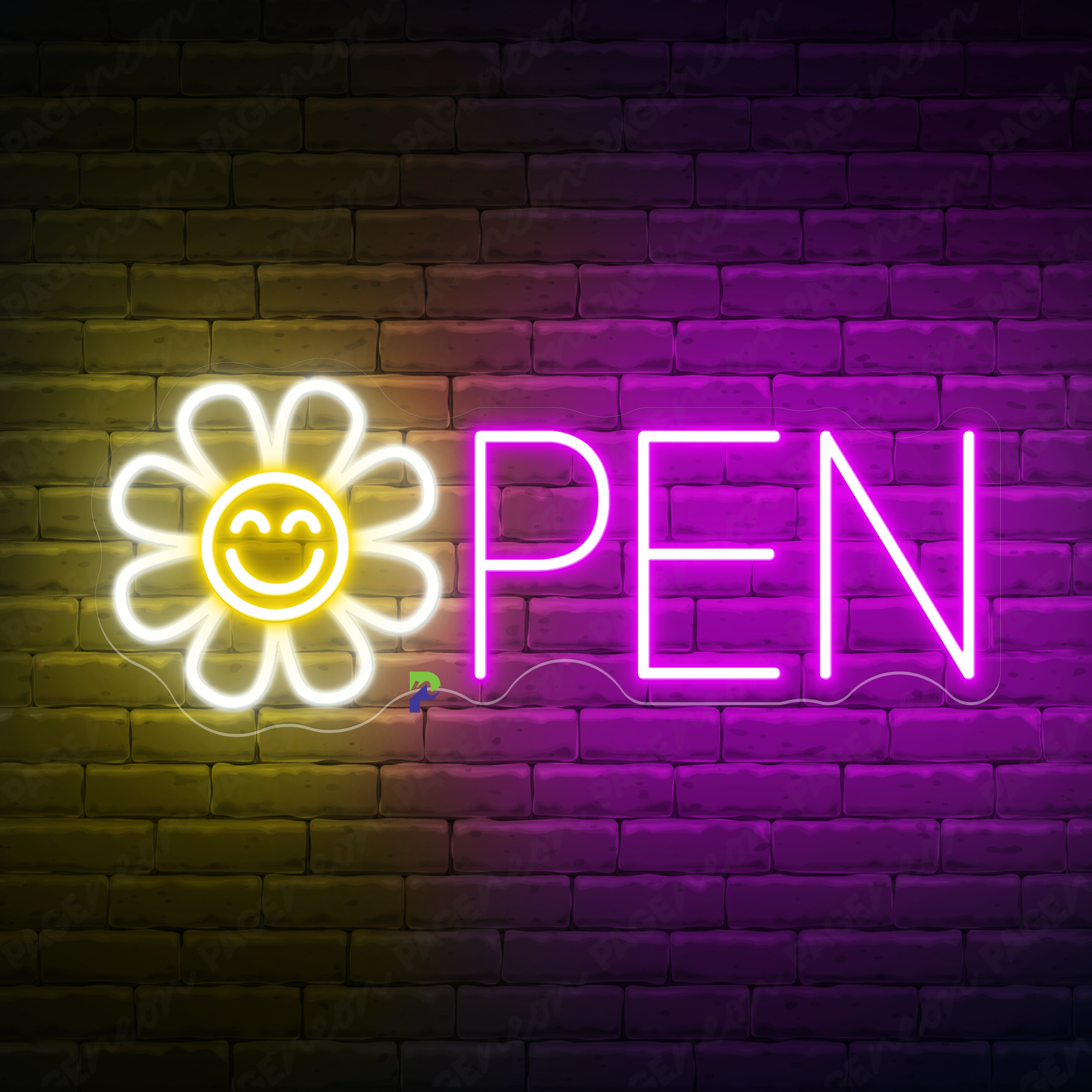 Open Neon Signs Florist Business Led Light