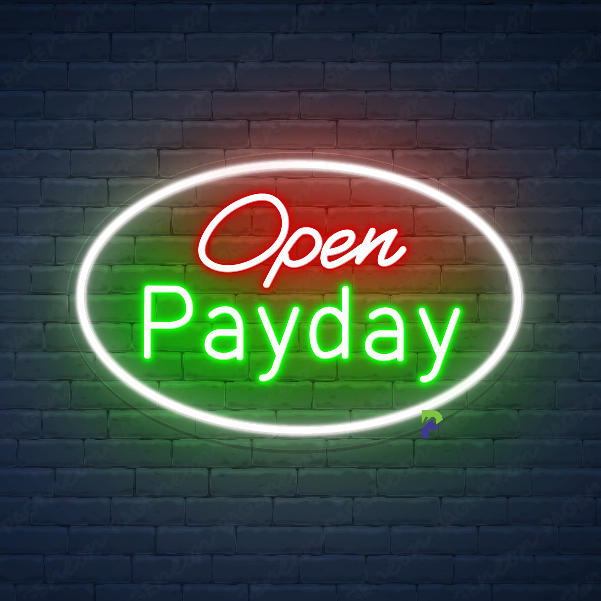 Open Payday Neon Sign Checks Business Led Light