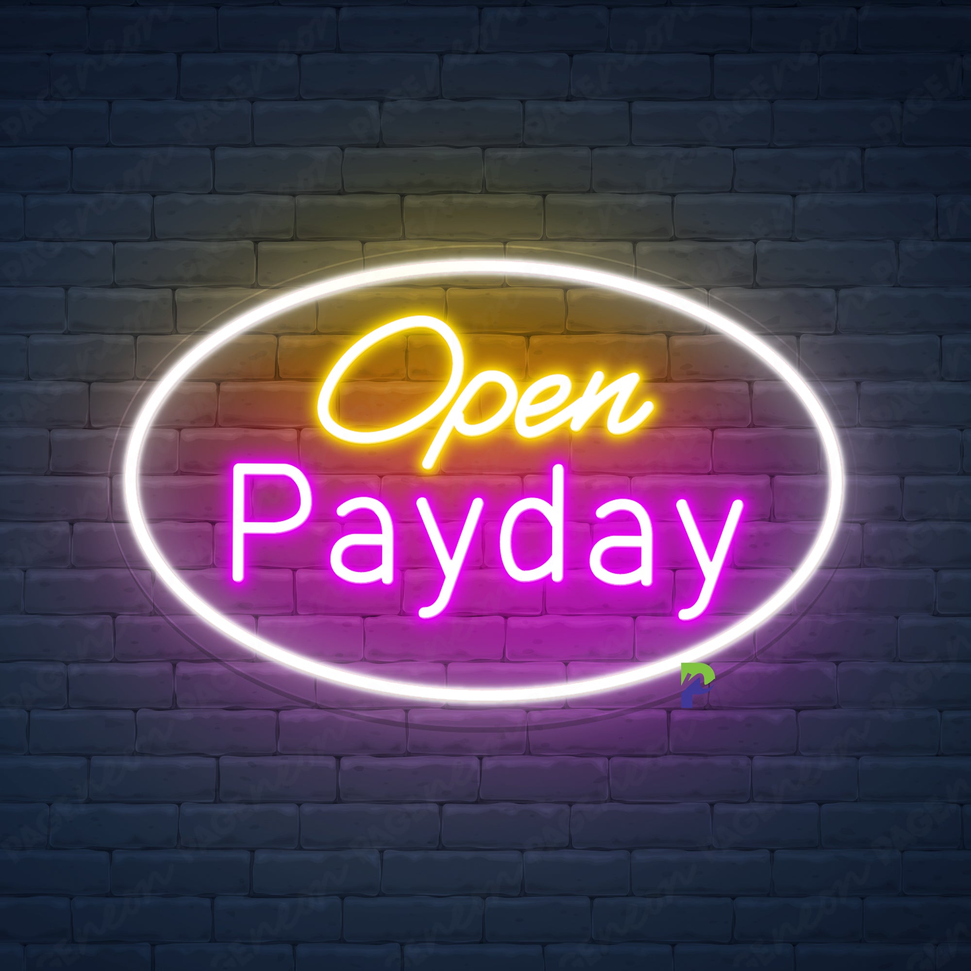 Open Payday Neon Sign Checks Business Led Light