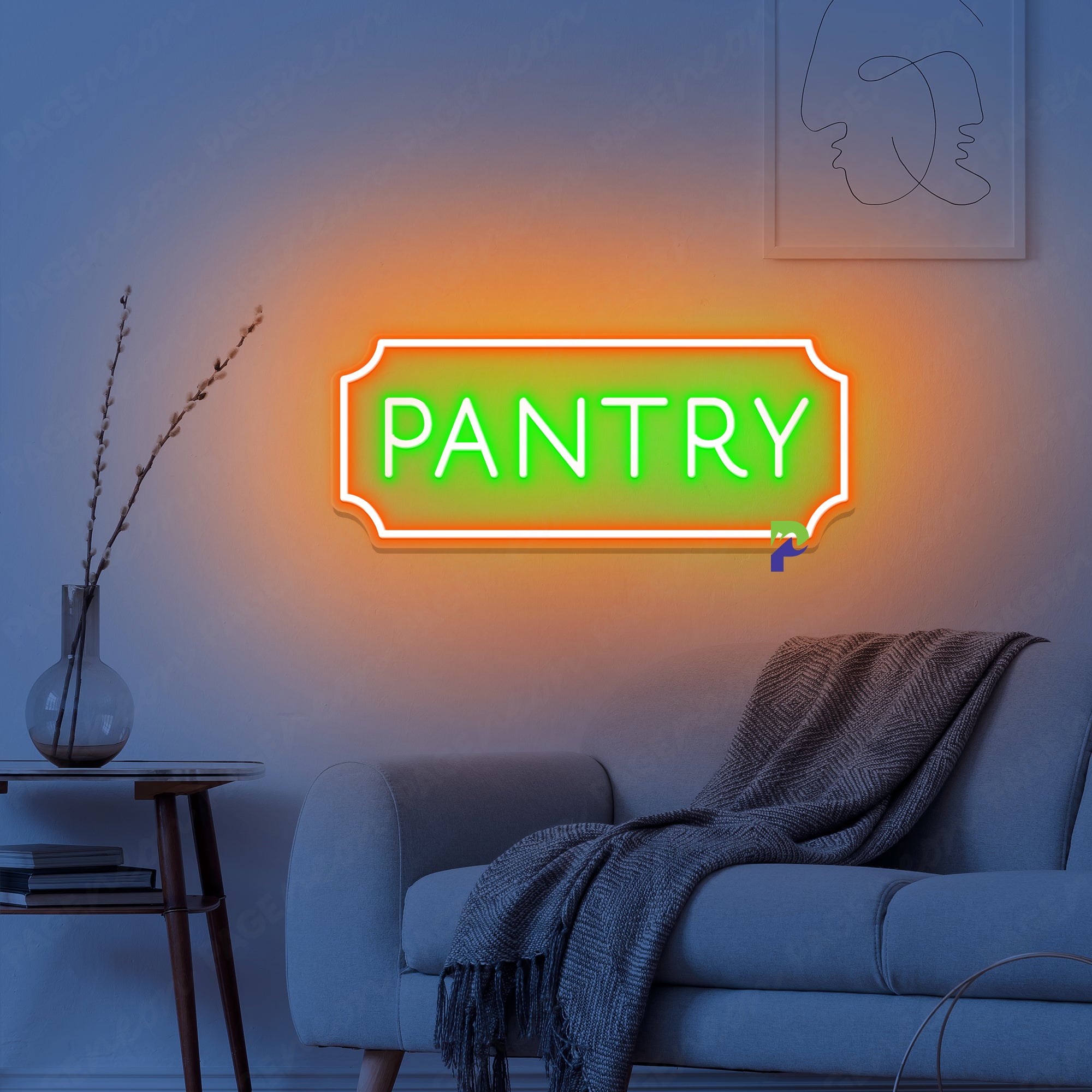 Pantry Neon Sign Simple Restaurant Led Light