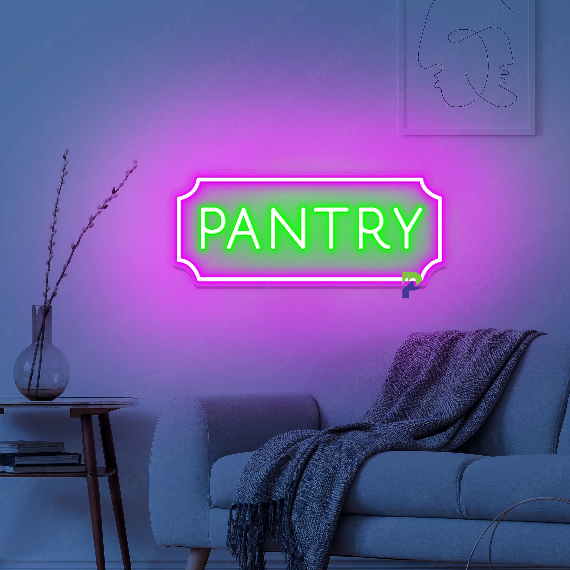 Pantry Neon Sign Simple Restaurant Led Light