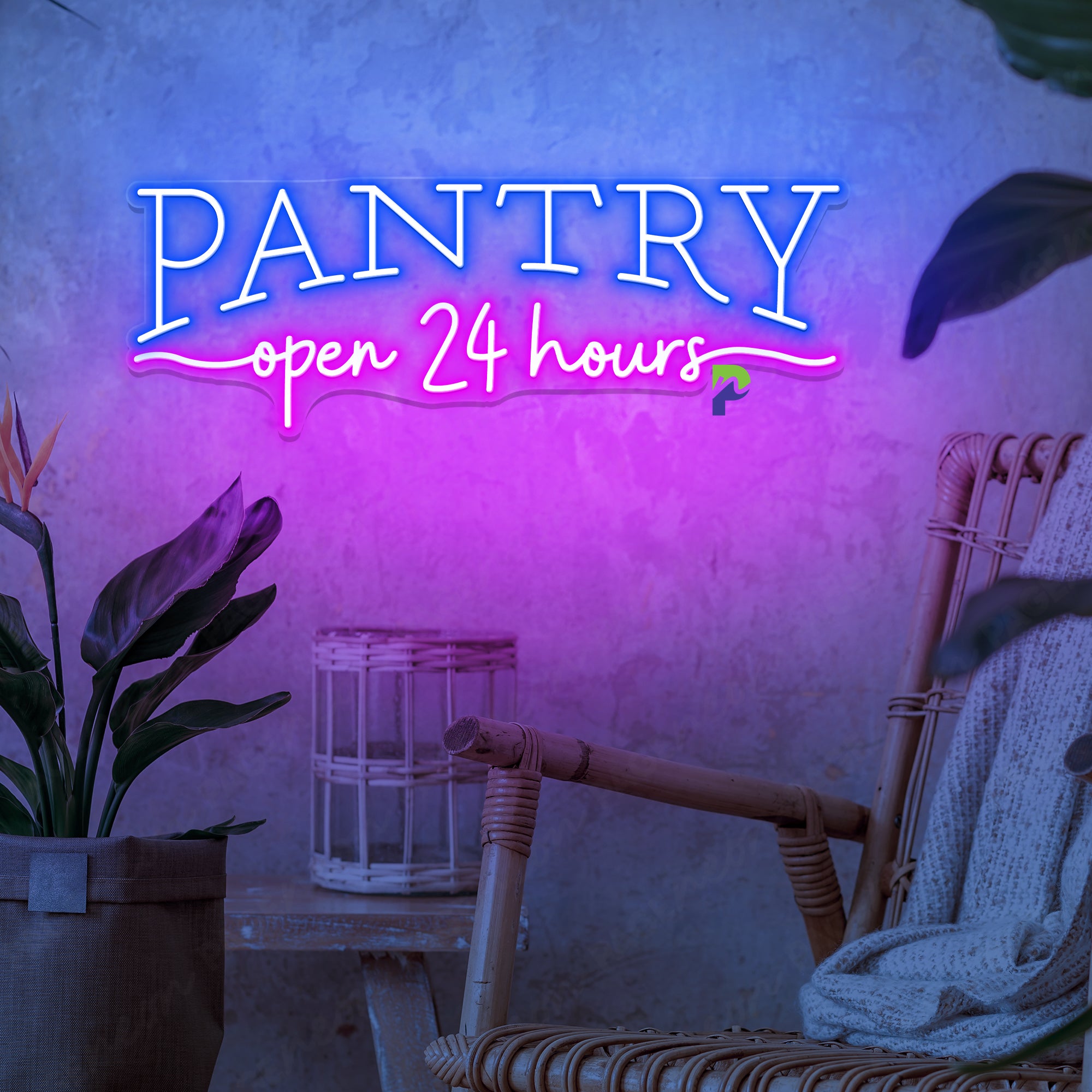 Pantry Neon Sign Open 24 Hours Led Light