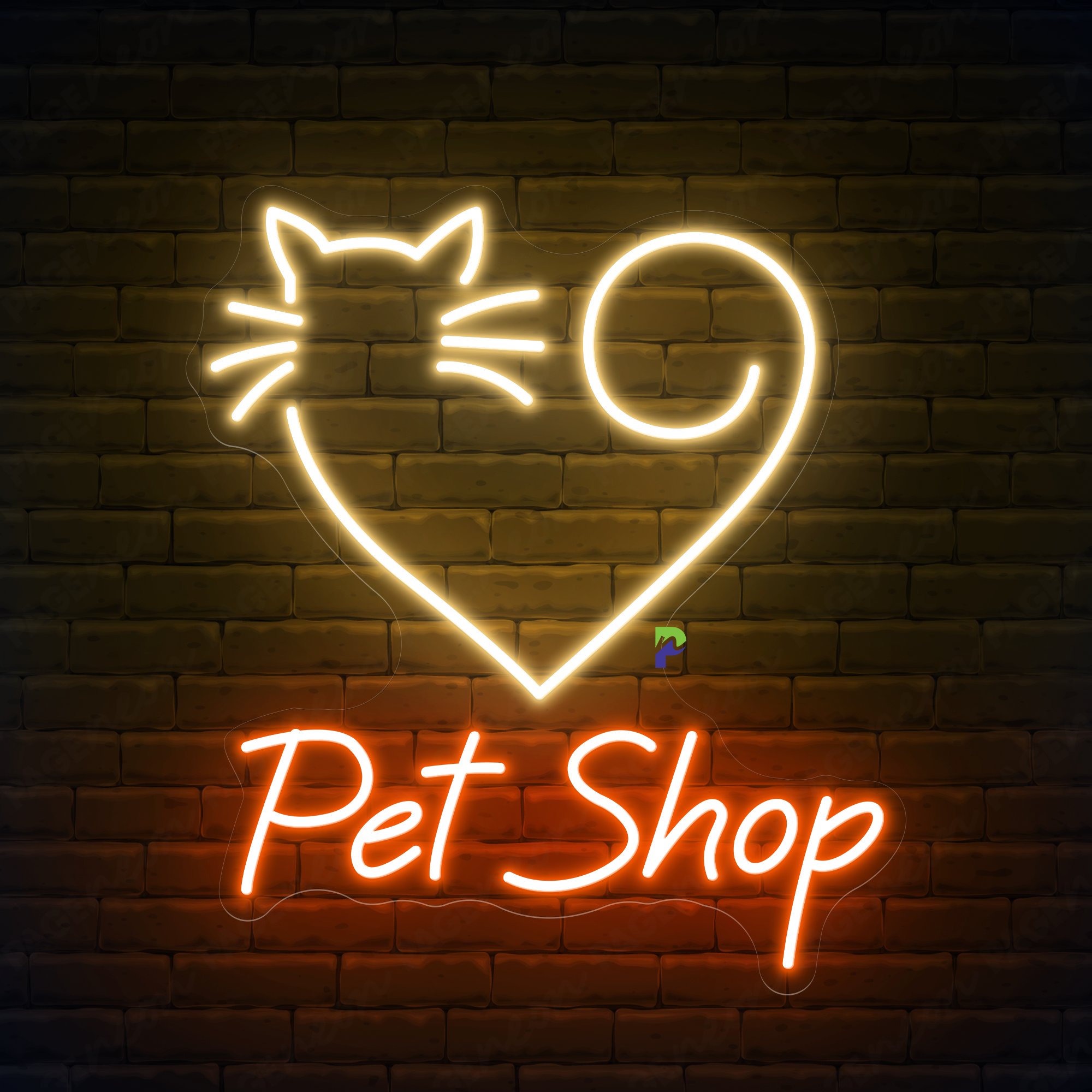 Pet Shop Neon Sign Custom Business Led Light