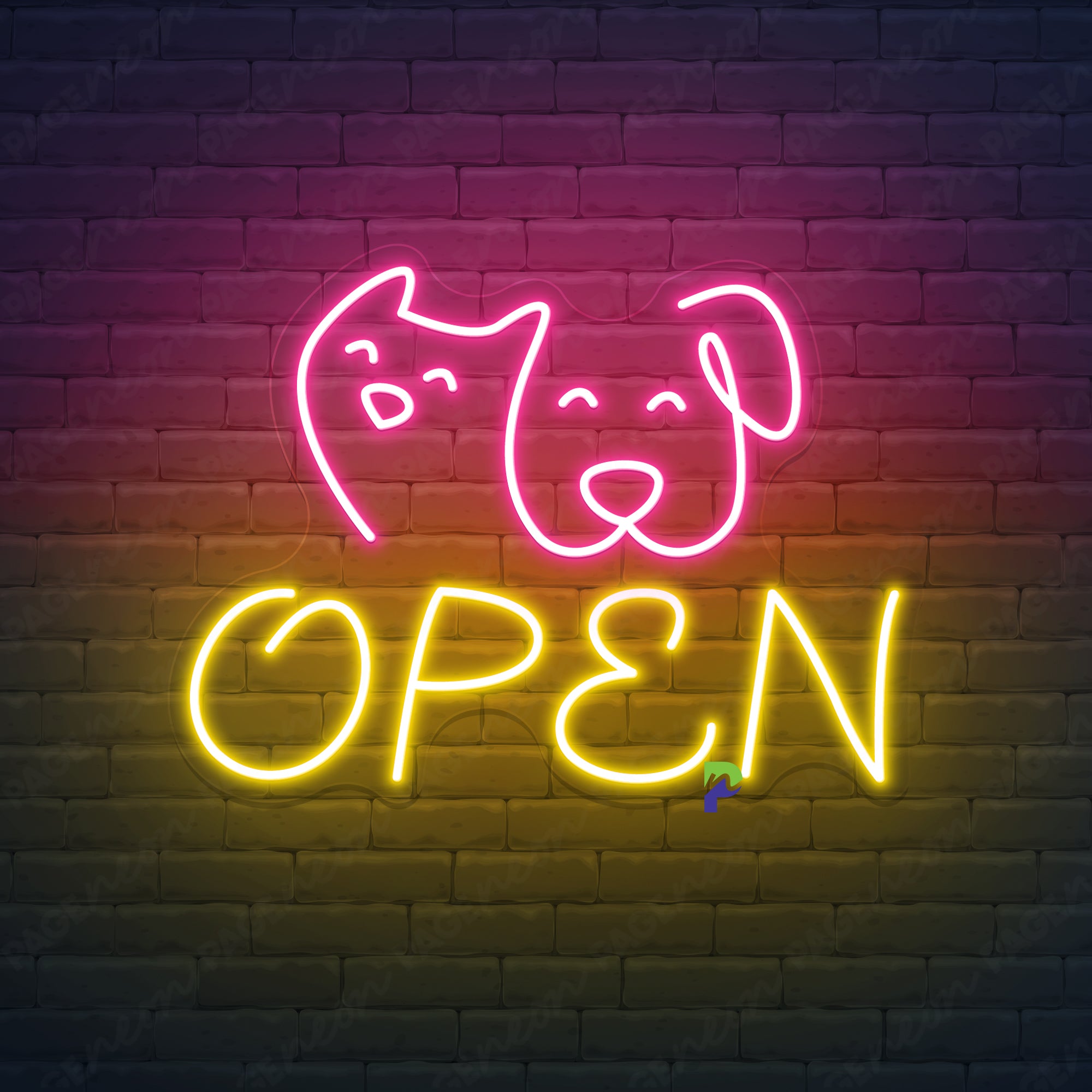 Pet Shop Neon Sign Open Led Light