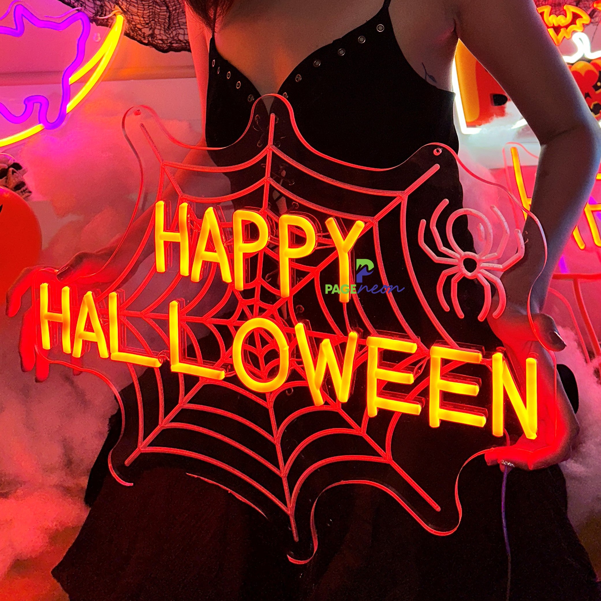 Happy Halloween Neon Sign Spooky Led Light 1