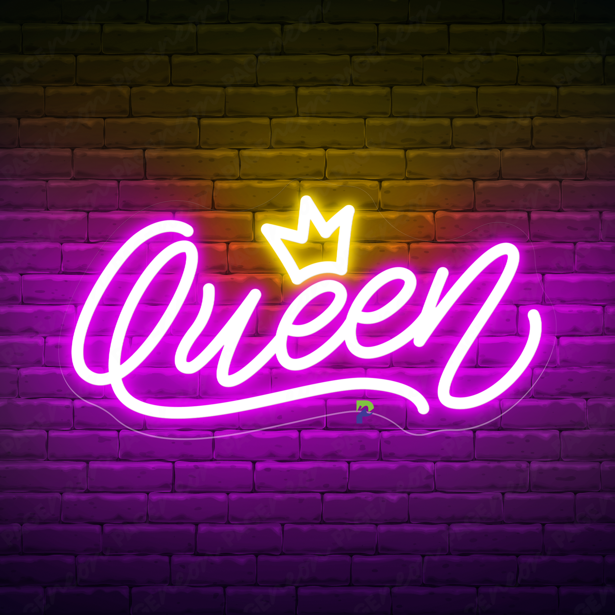 Queen Neon Sign Babe Cave Led Light