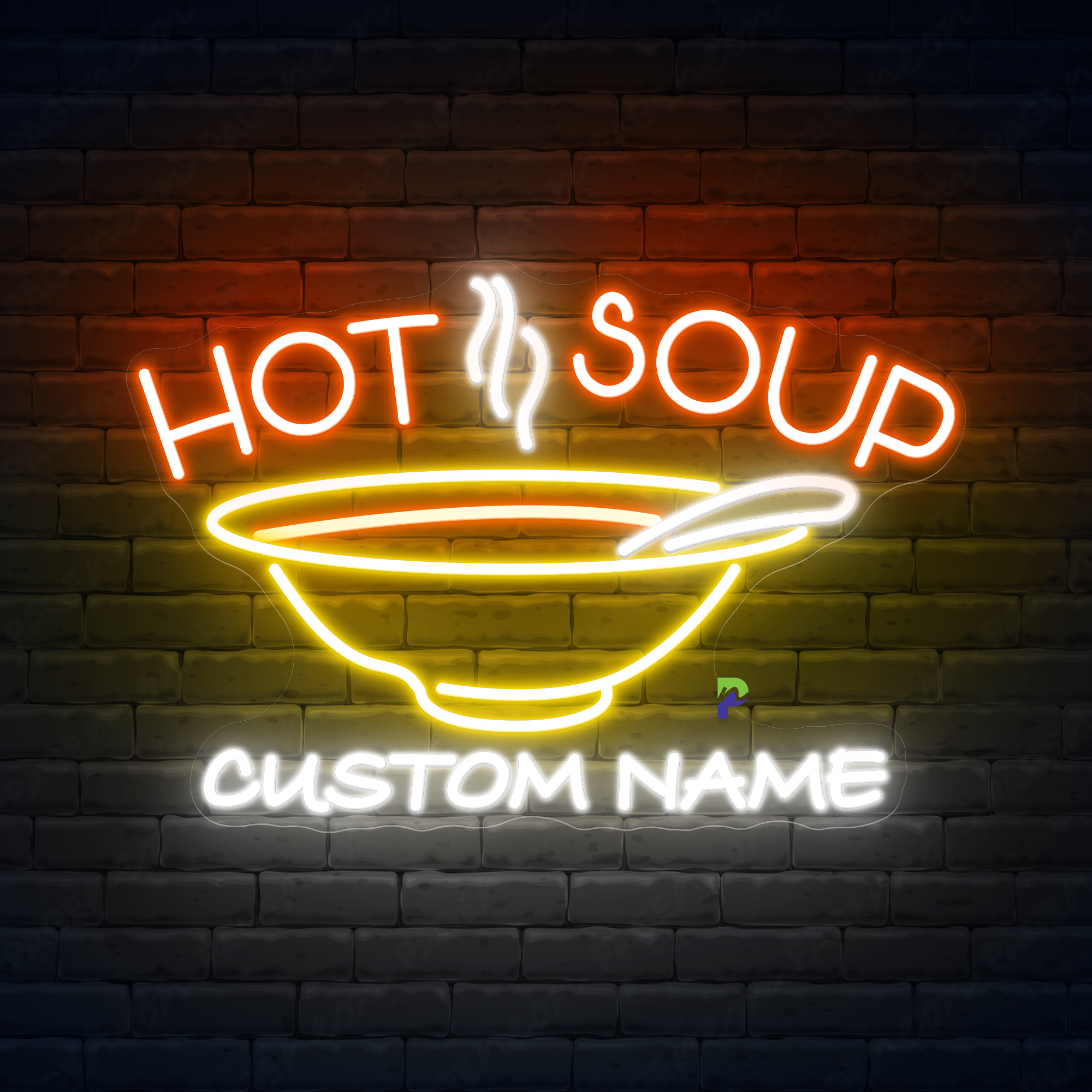 Soup Neon Sign Big Custom Led Light For Restaurant