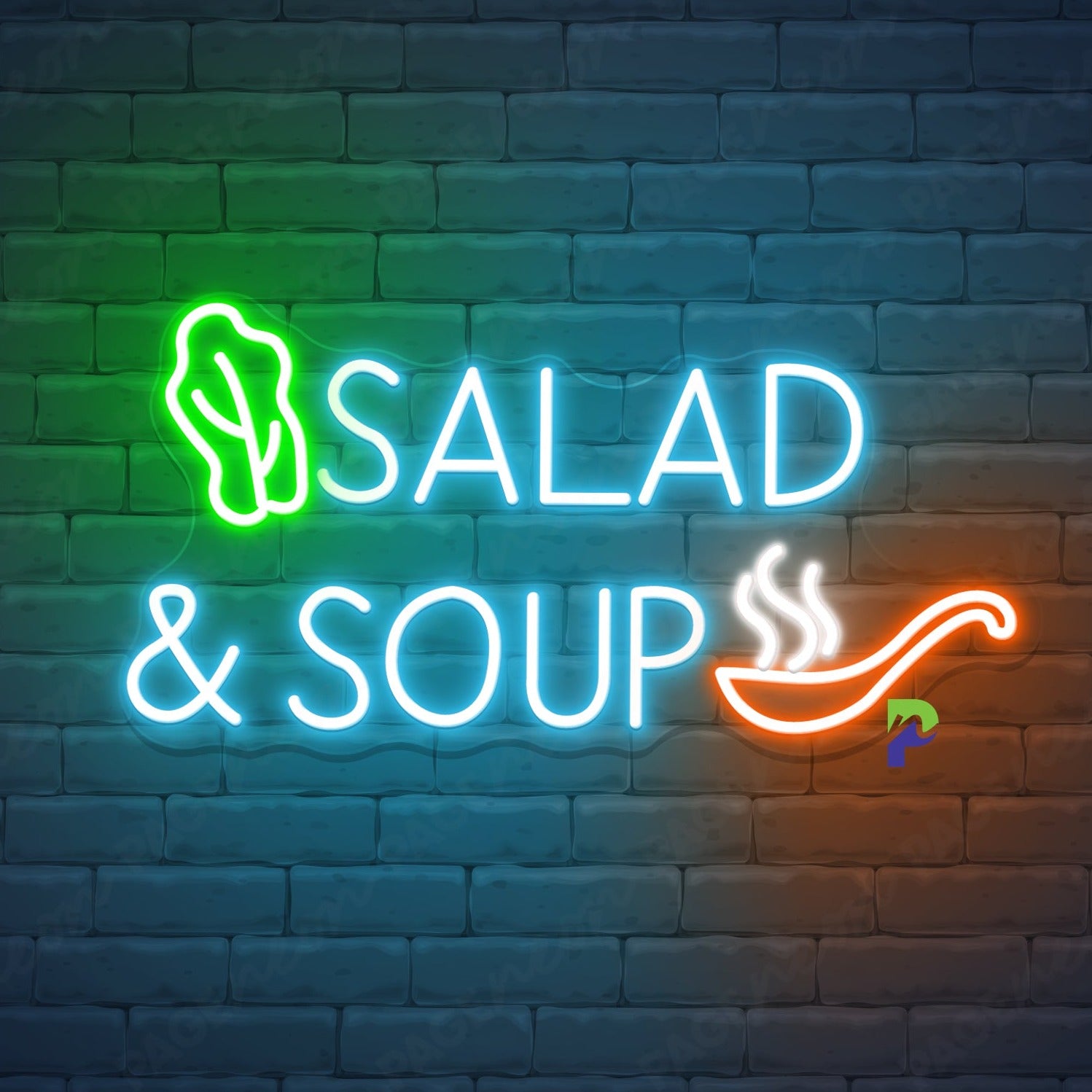 Salad & Soup Neon Sign Restaurant Led Light
