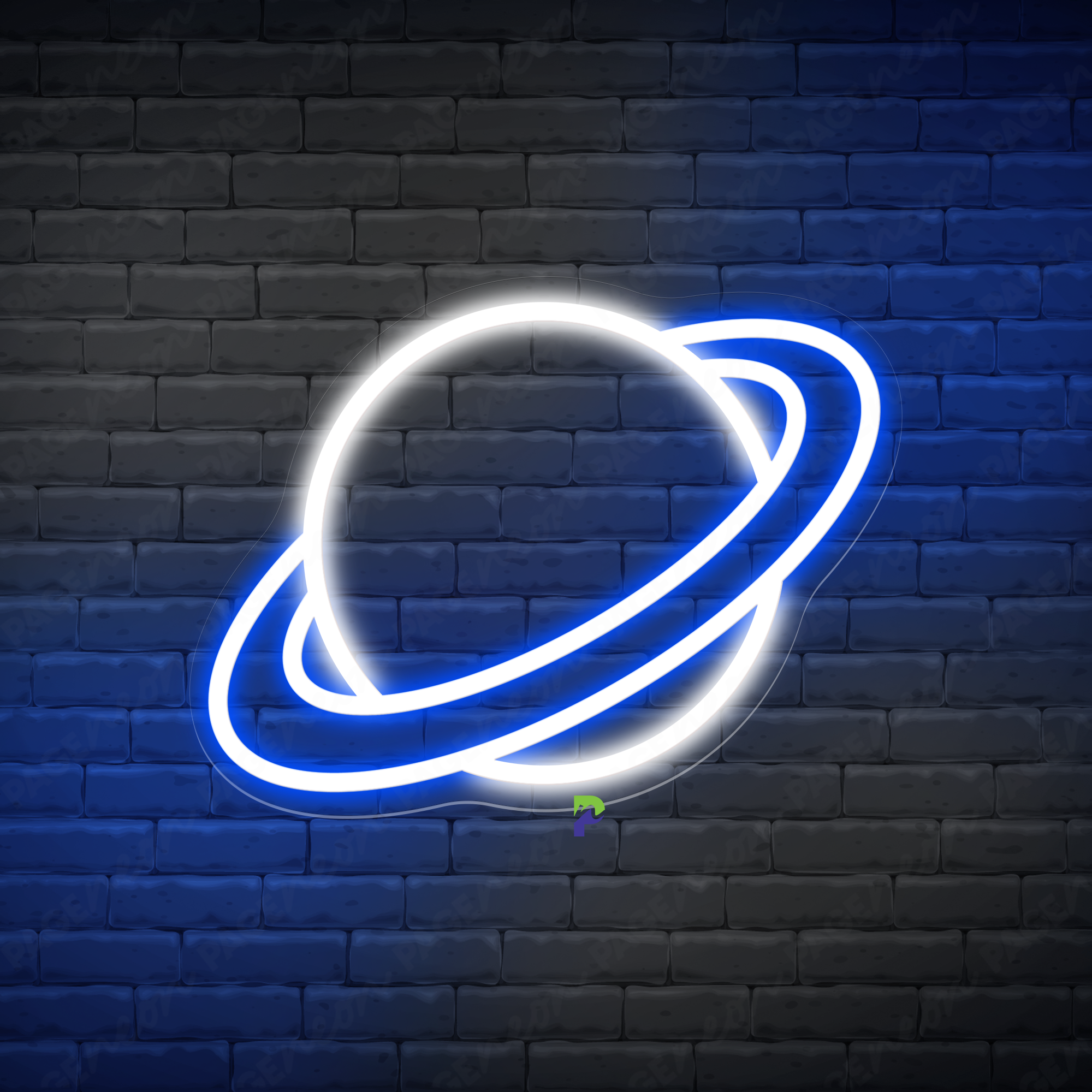 Saturn Neon Sign Moon Led Light