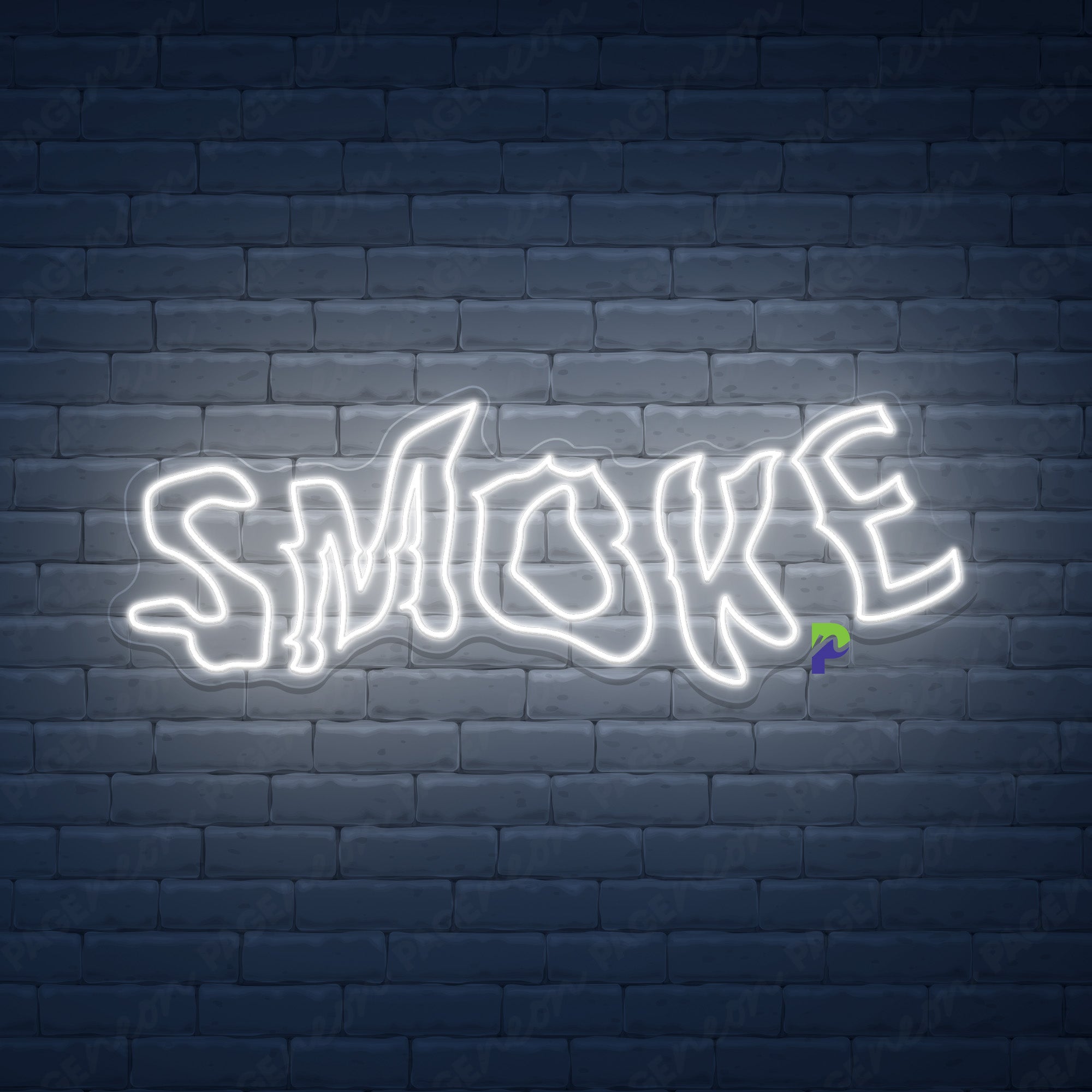 Smoke Neon Signs Art Shop Led Light