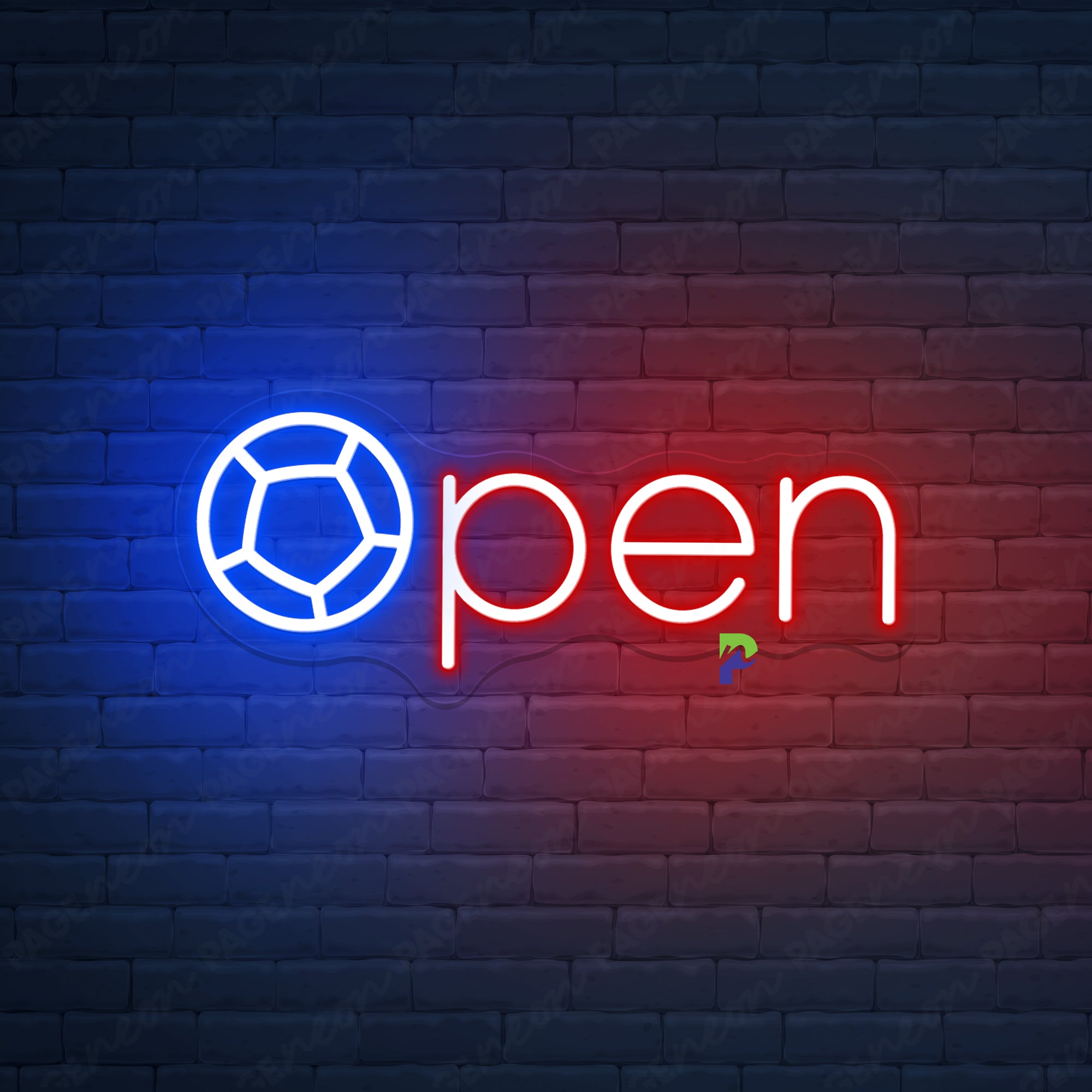 Sport Open Neon Sign Ball Led Light