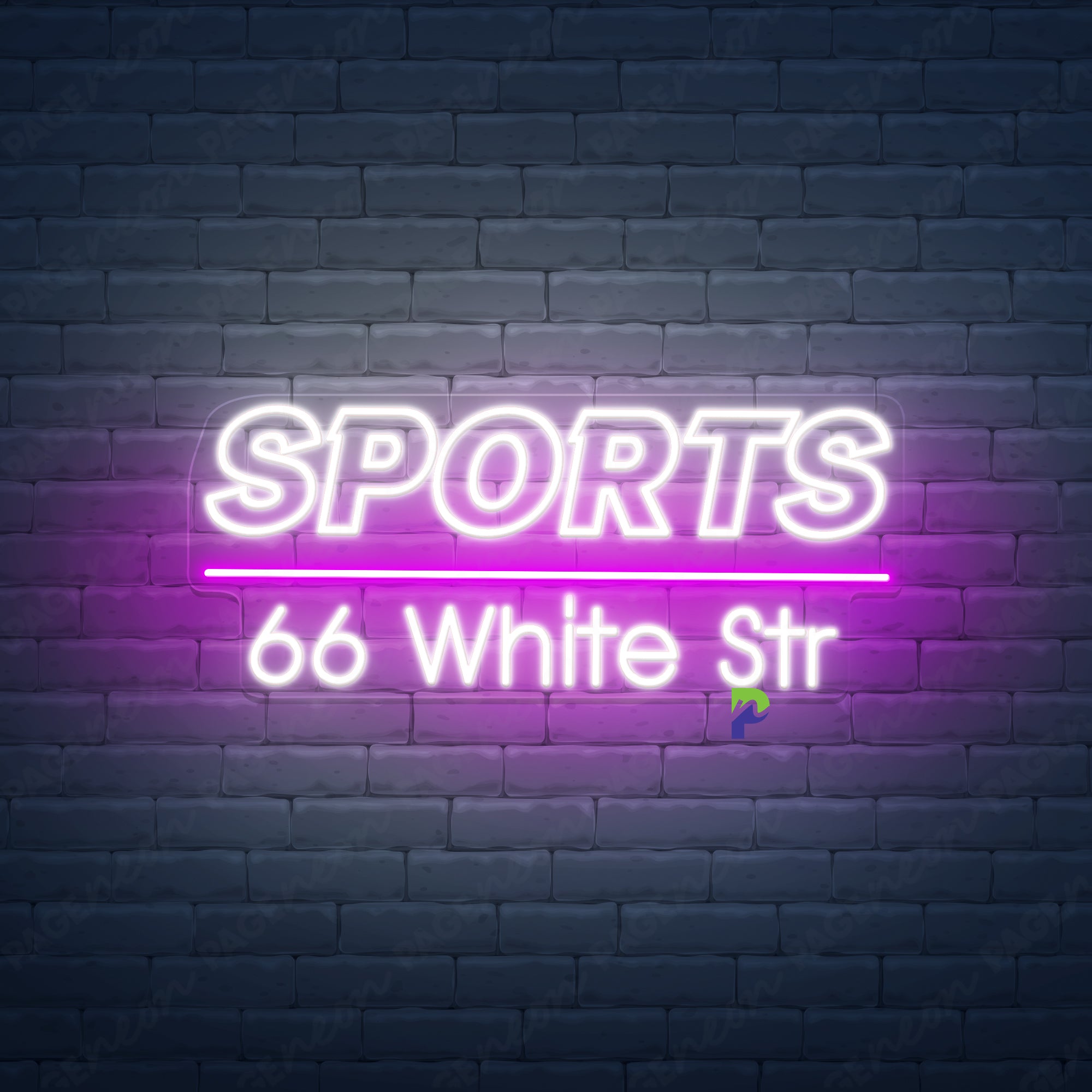 Sports Neon Sign Custom Business Led Light