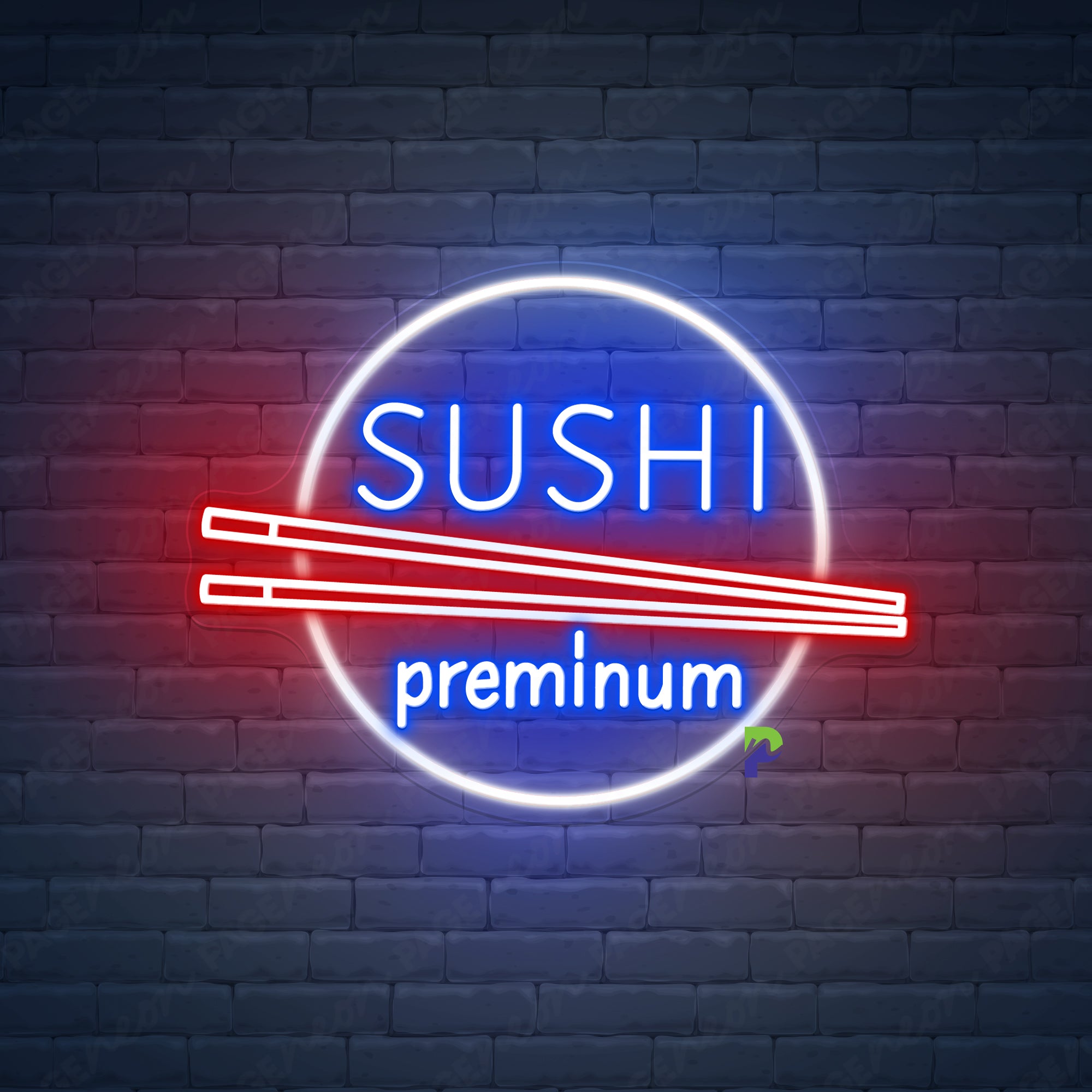 Sushi Neon Sign Custom Slogan Led Light - PageNeon
