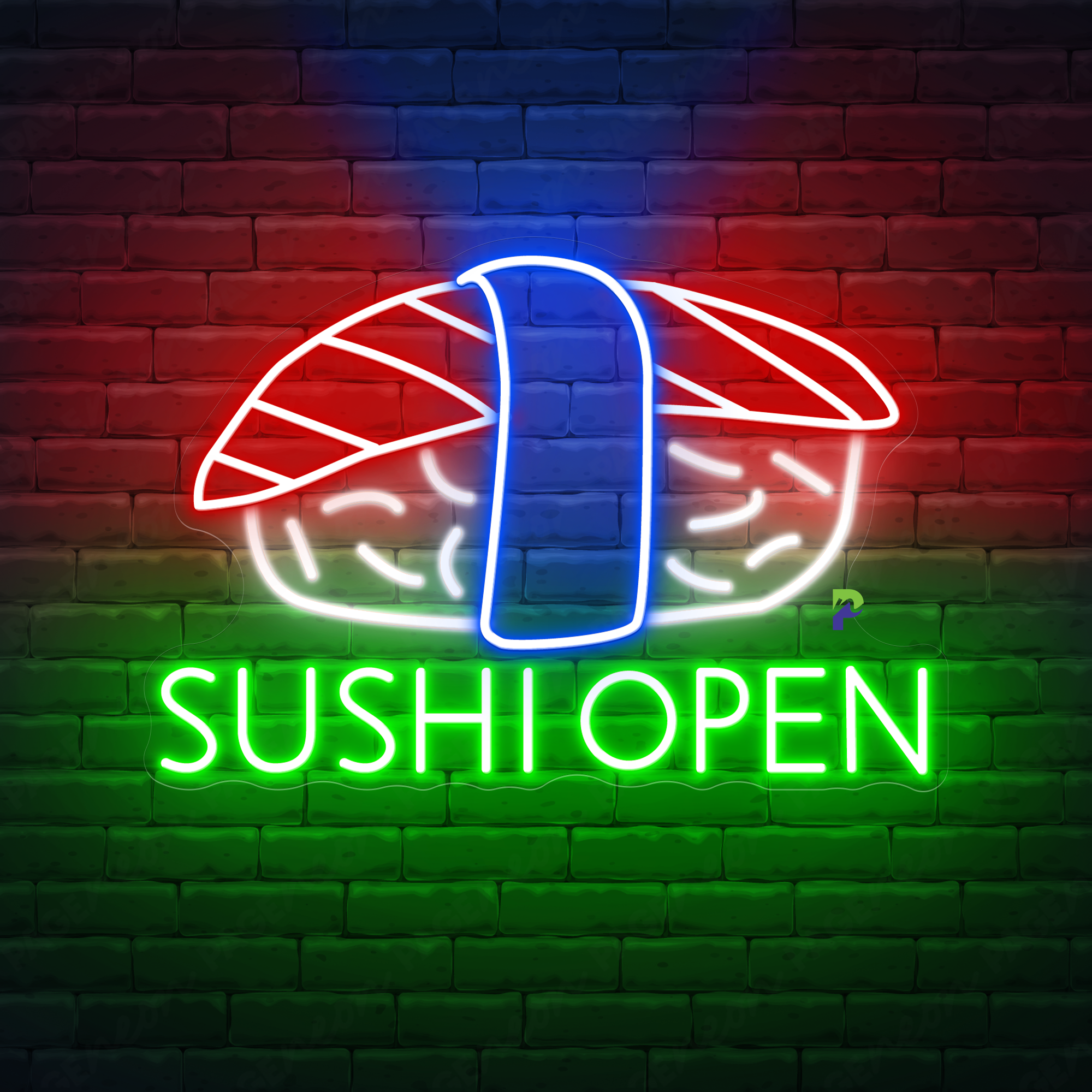 Sushi Neon Sign Open Restaurant Led Light