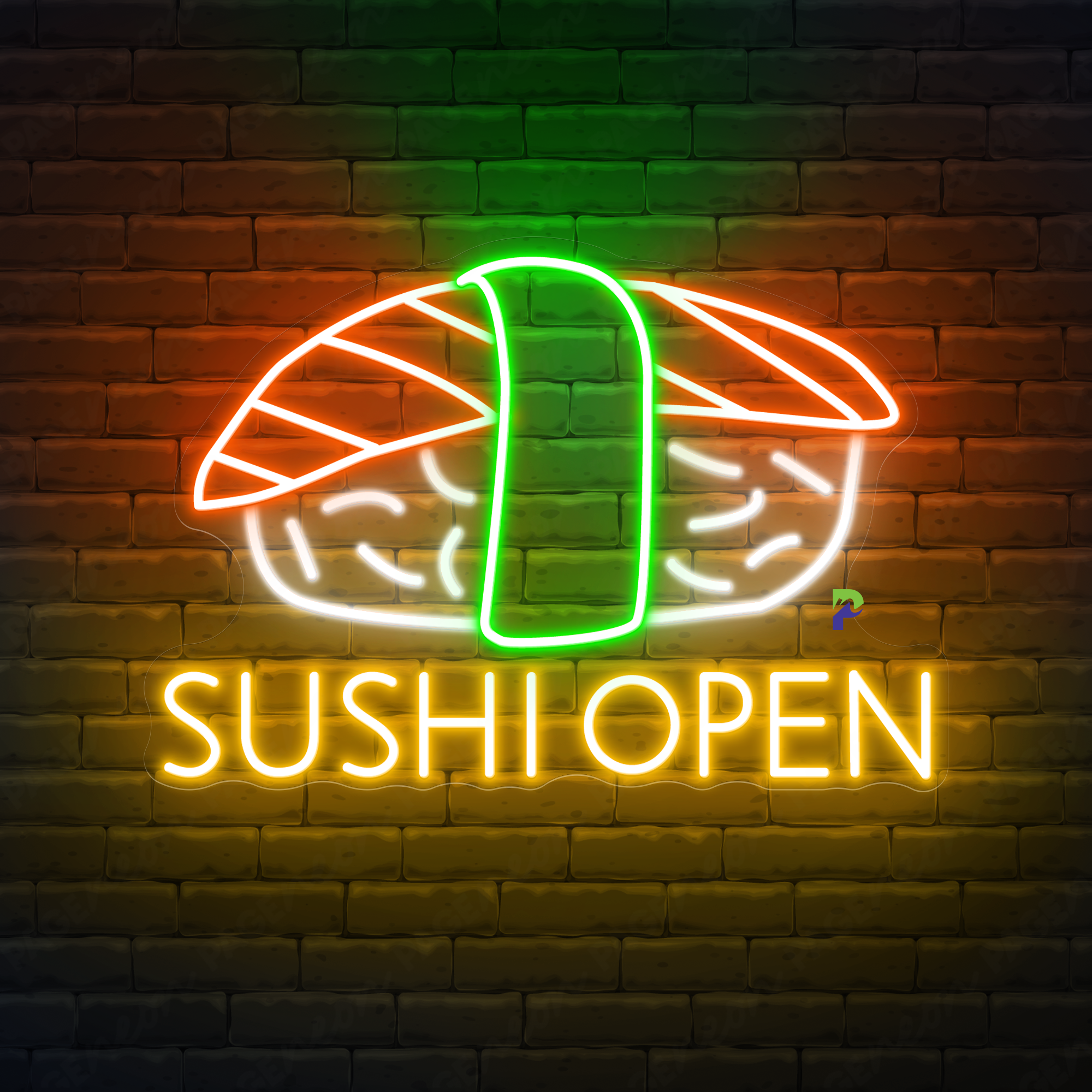 Sushi Neon Sign Open Restaurant Led Light