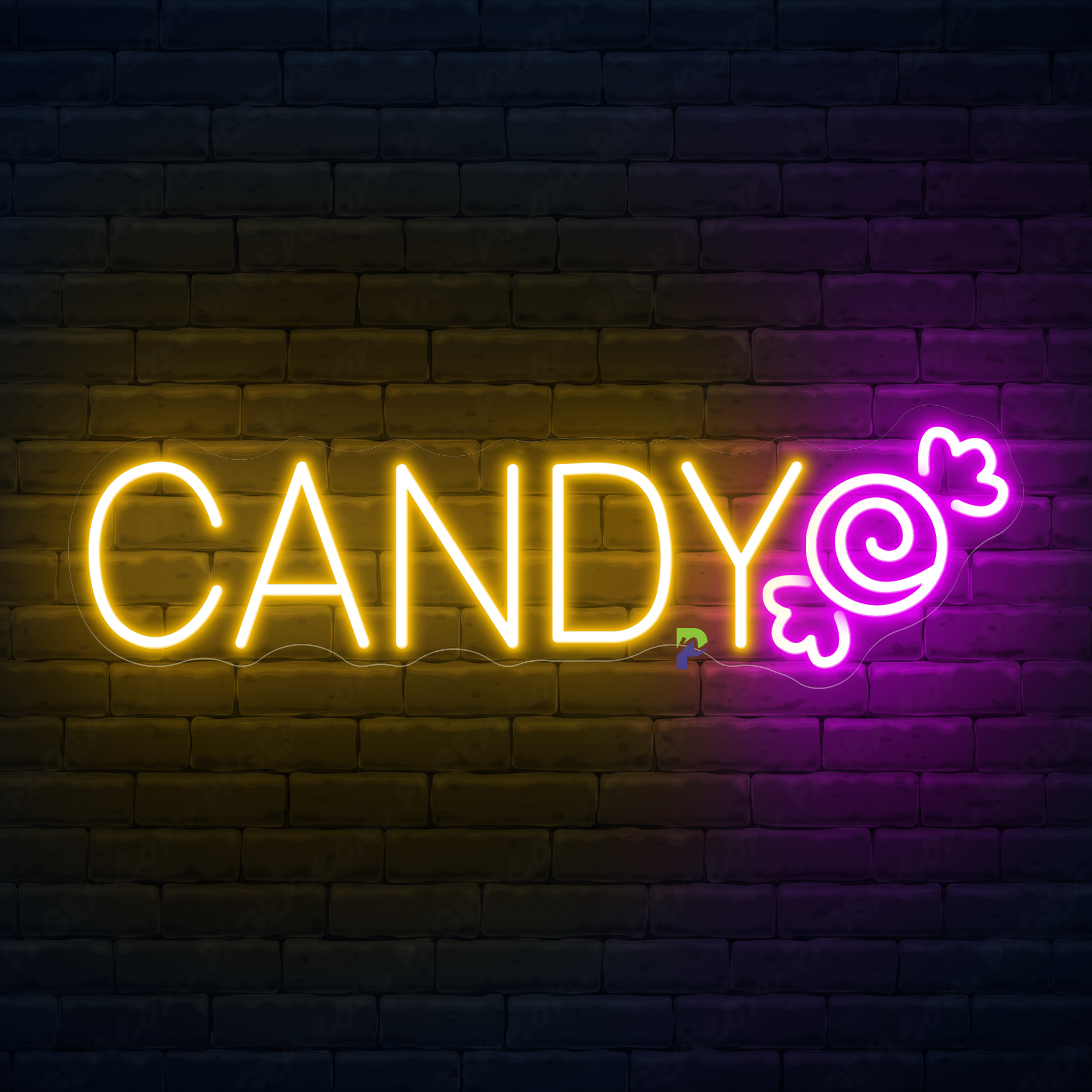 Neon Sweets Sign Candy Led Light