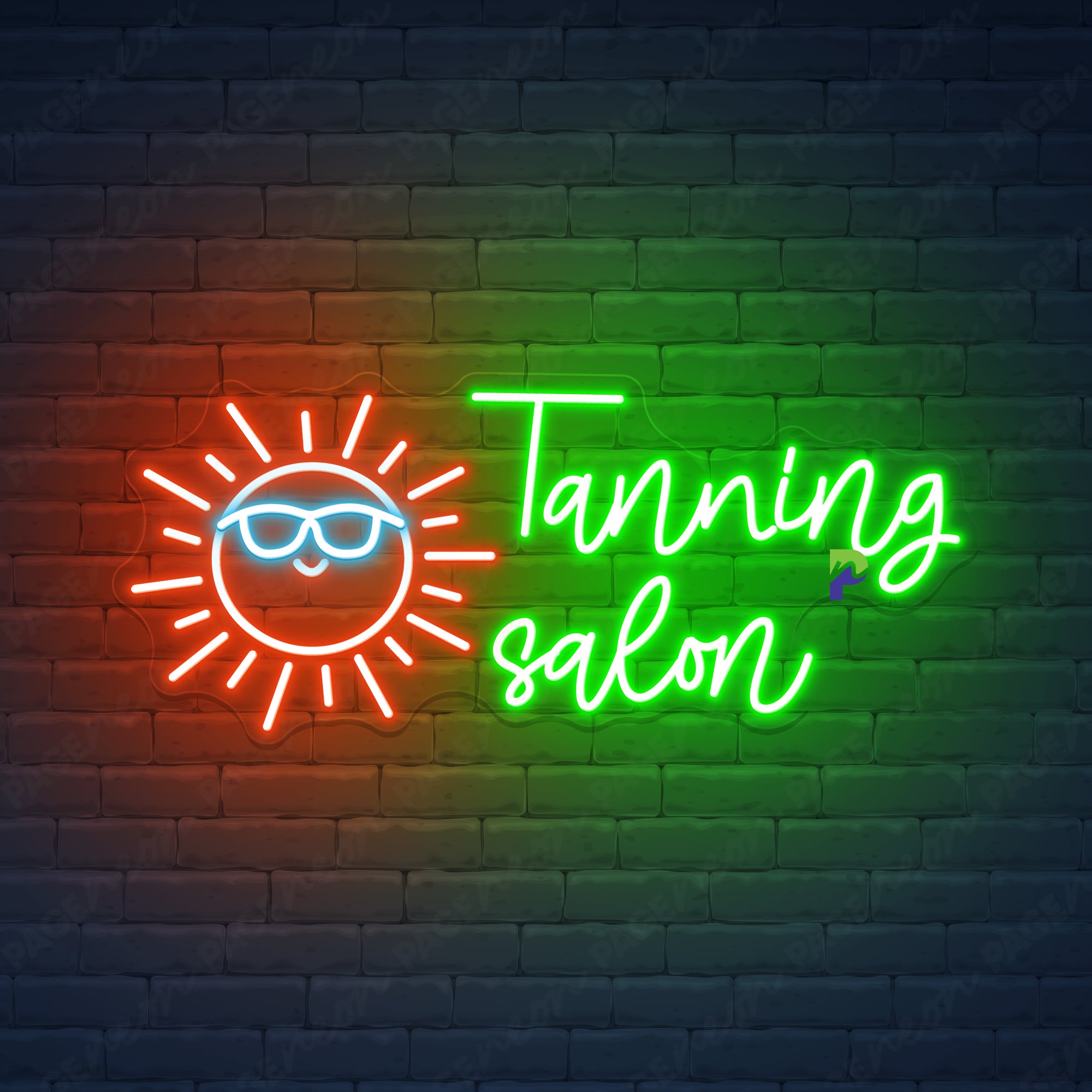 Tanning Salon Neon Signs Custom Led Light