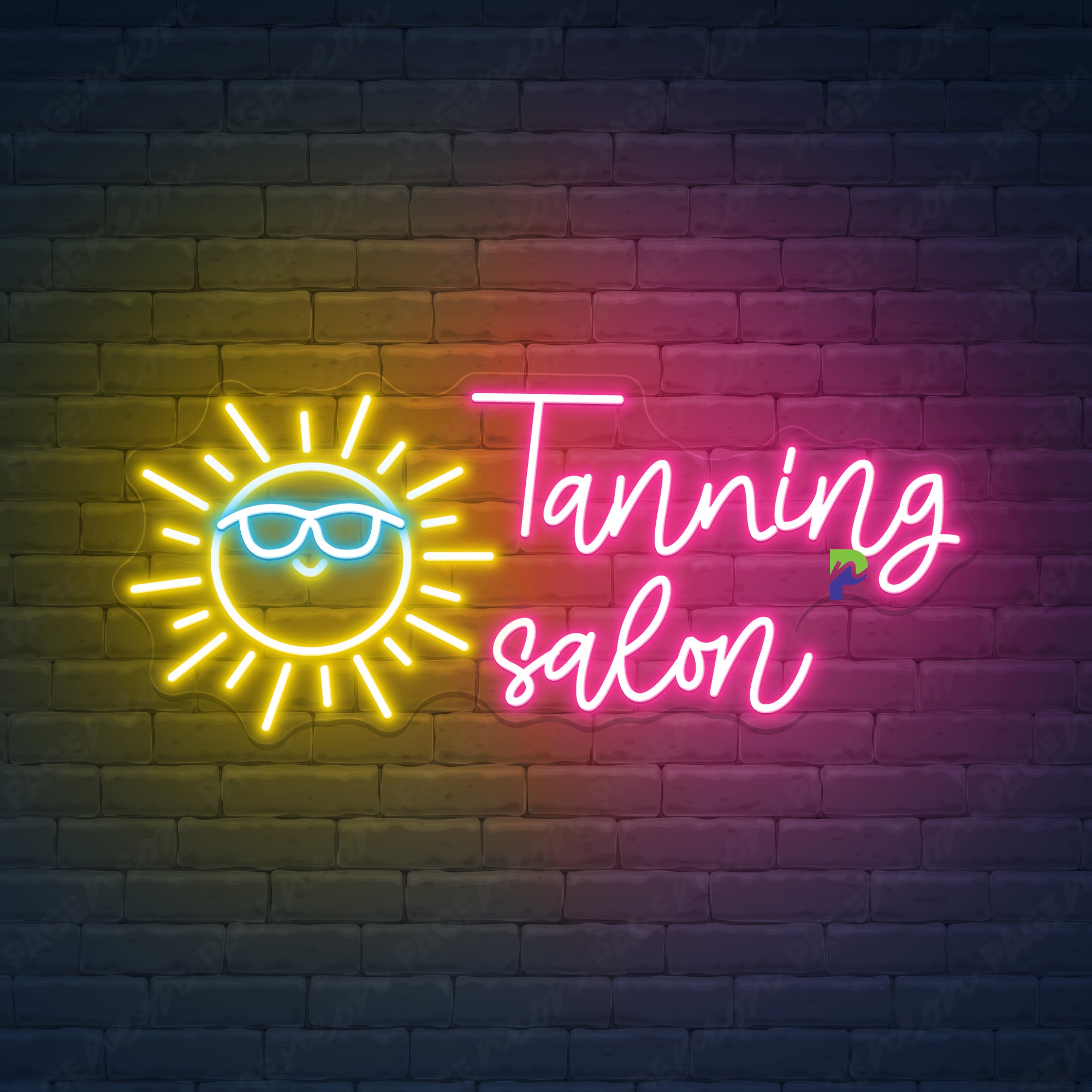 Tanning Salon Neon Signs Custom Led Light